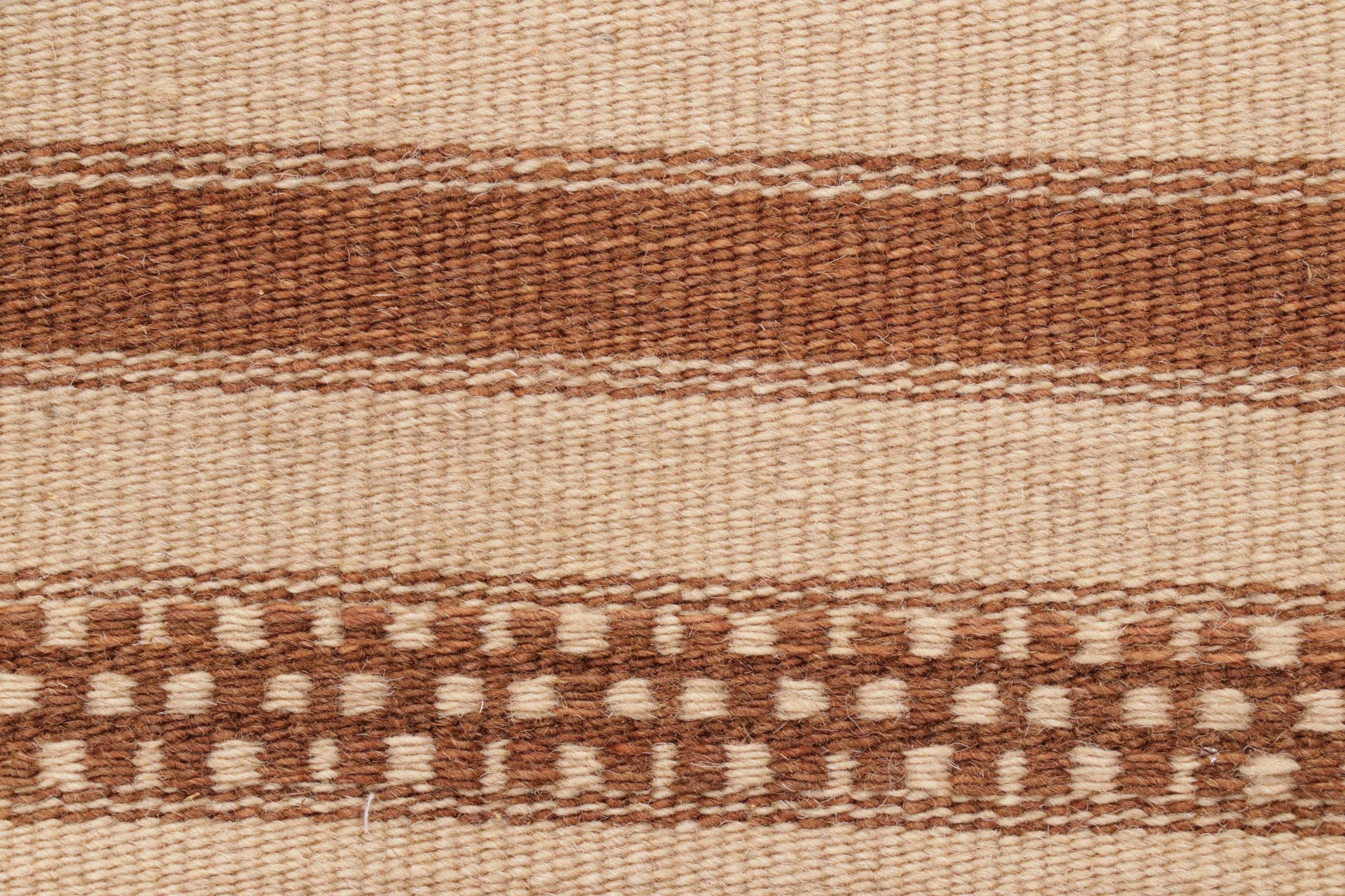 3'10 x 6'1 Handwoven Geometric Kilim Area Rug