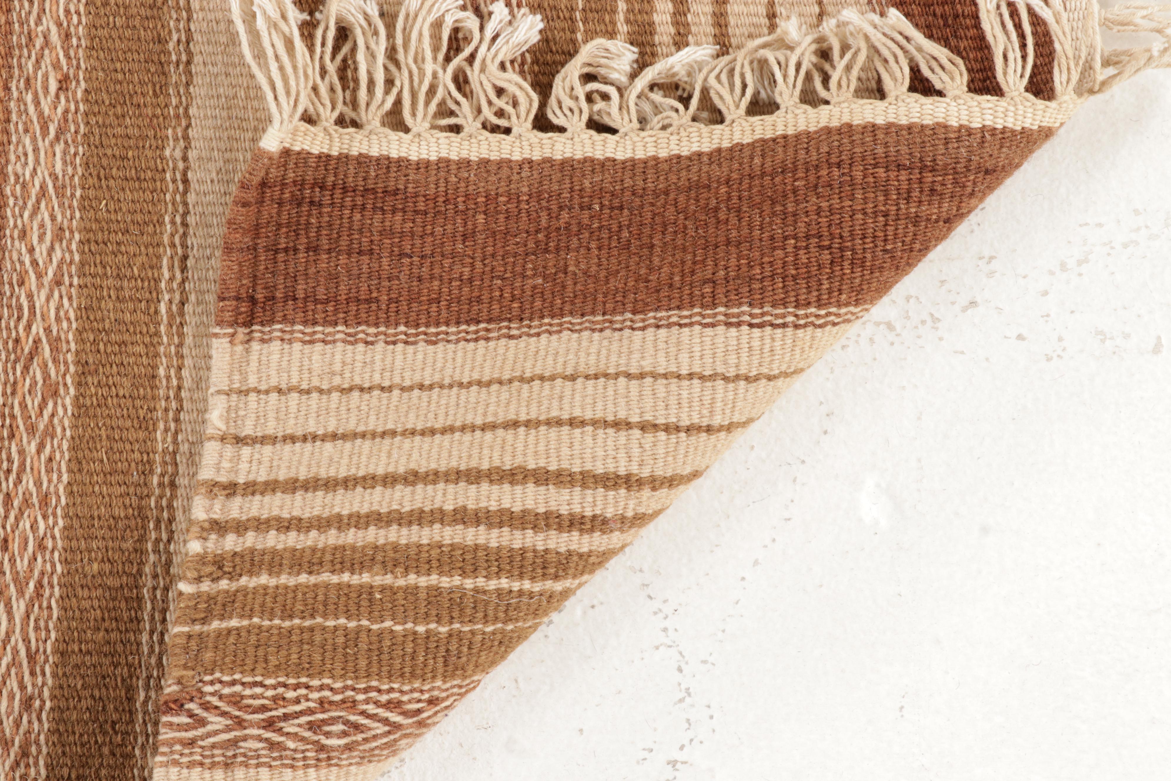 3'10 x 6'1 Handwoven Geometric Kilim Area Rug