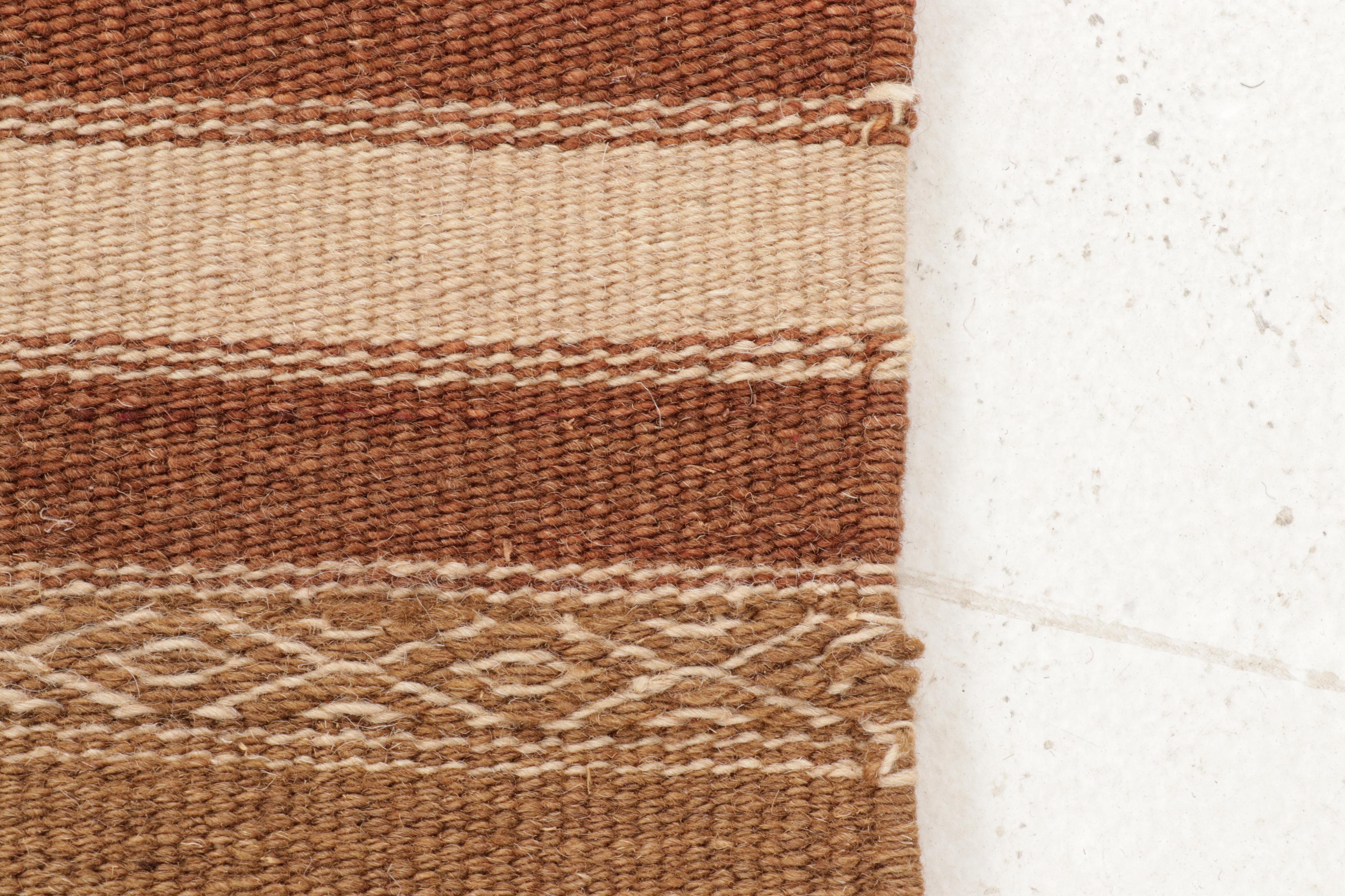 3'10 x 6'1 Handwoven Geometric Kilim Area Rug