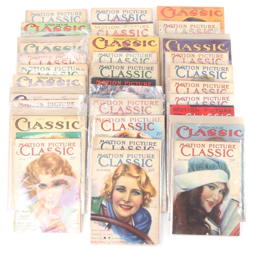 "Motion Picture Classic" Film and Movie Magazines, Early to Mid-20th Century