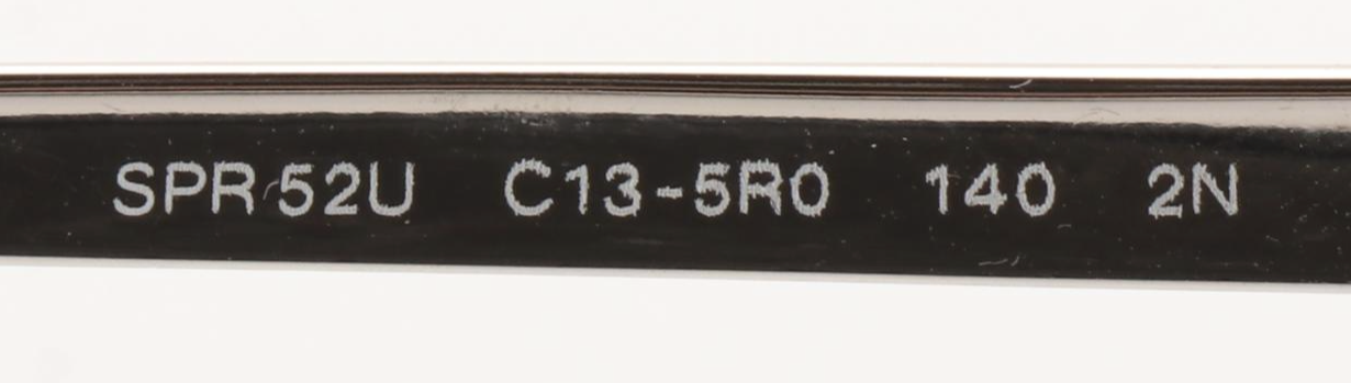 Prada SPR52U Round Semi-Rimless Sunglasses with Case and Box