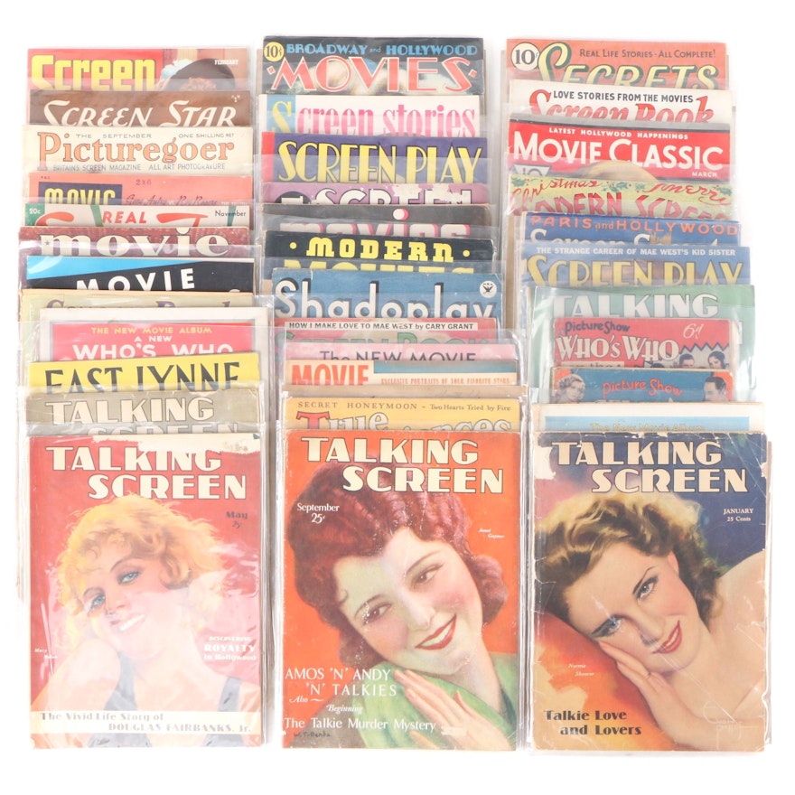 "Screen Weekly," "Talking Screen," and More Magazines, Early to Mid-20th Century