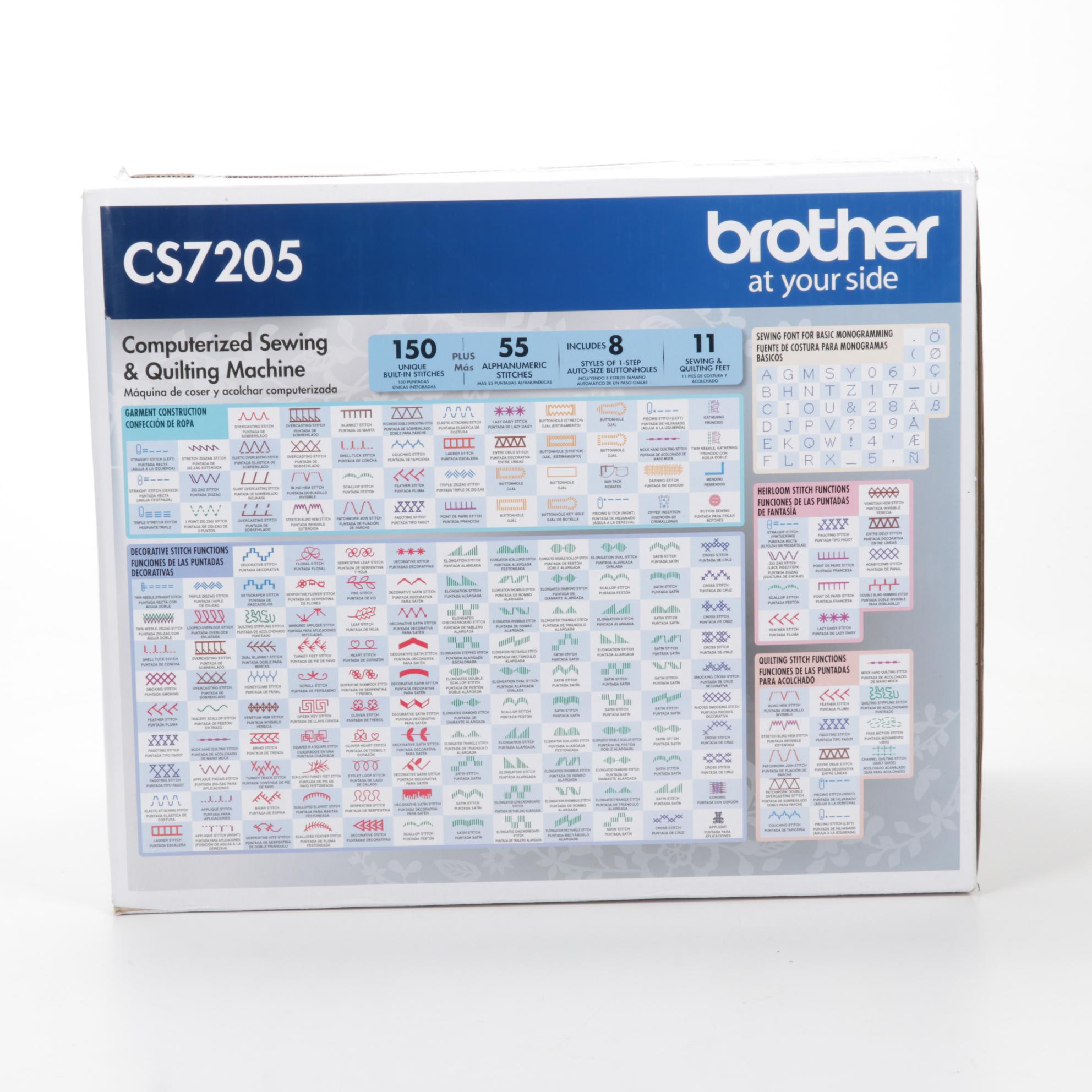 Brother CS7205 Computerized Sewing and Quilting Machine