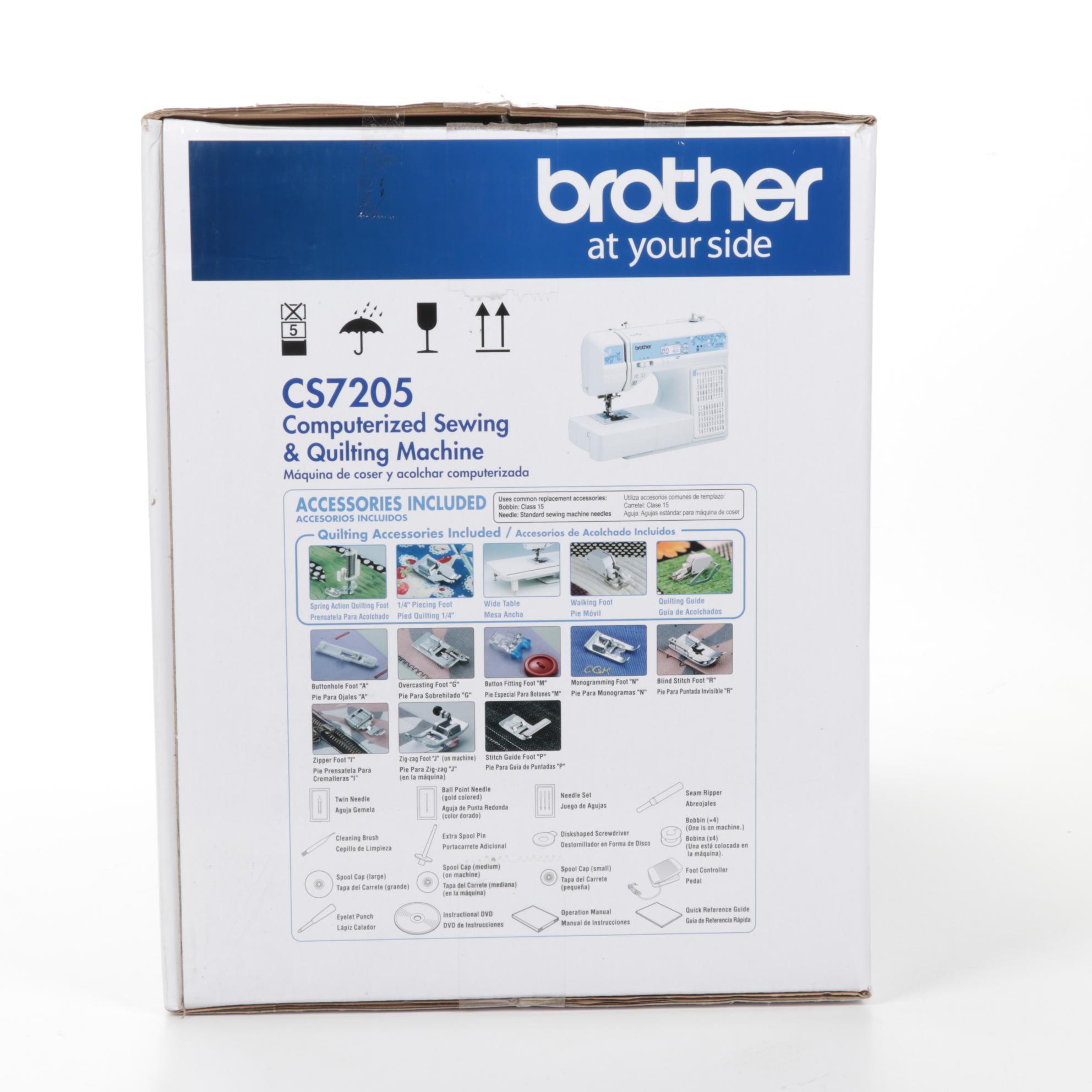 Brother CS7205 Computerized Sewing and Quilting Machine