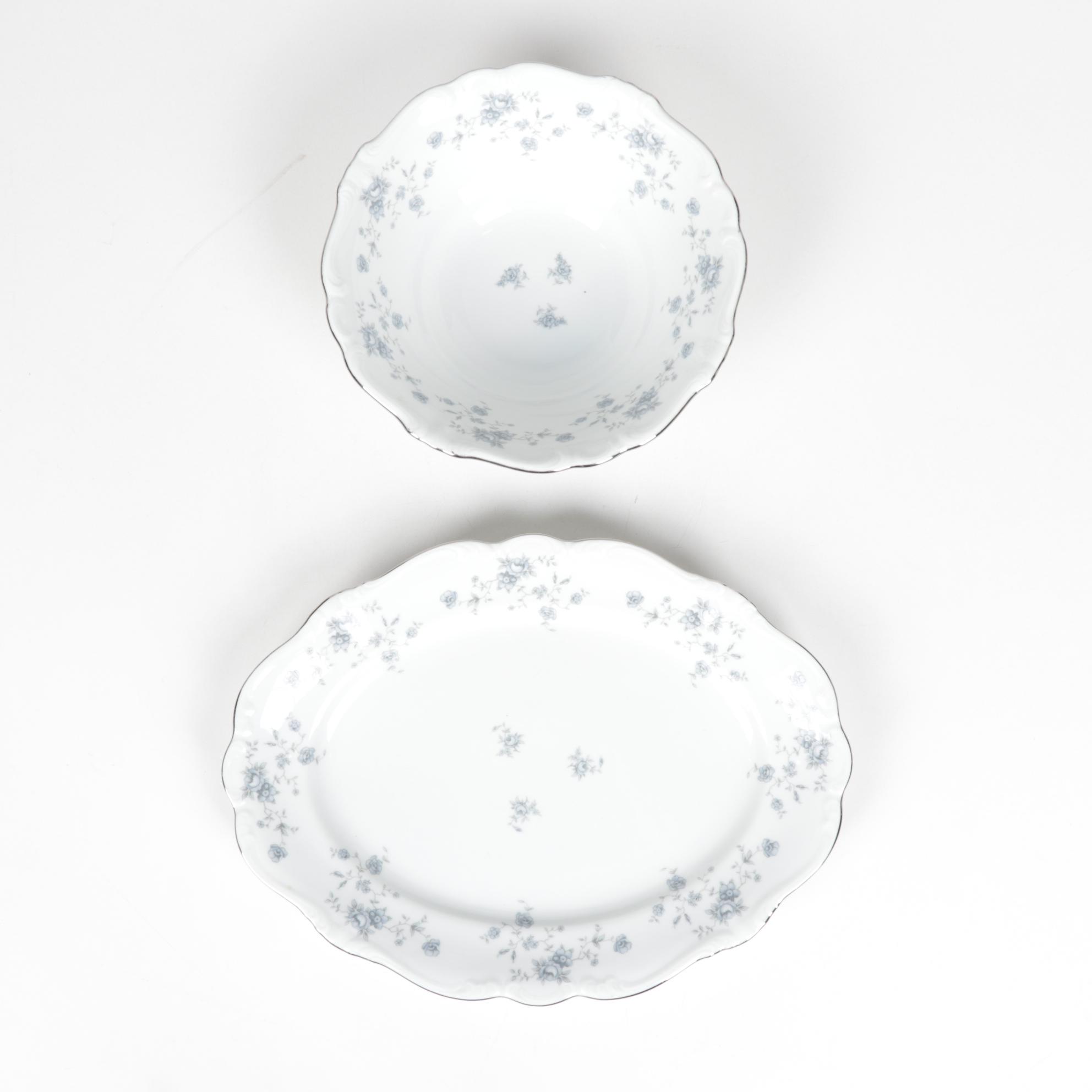 John Haviland "Blue Garland" Porcelain Serveware, 1953-1990