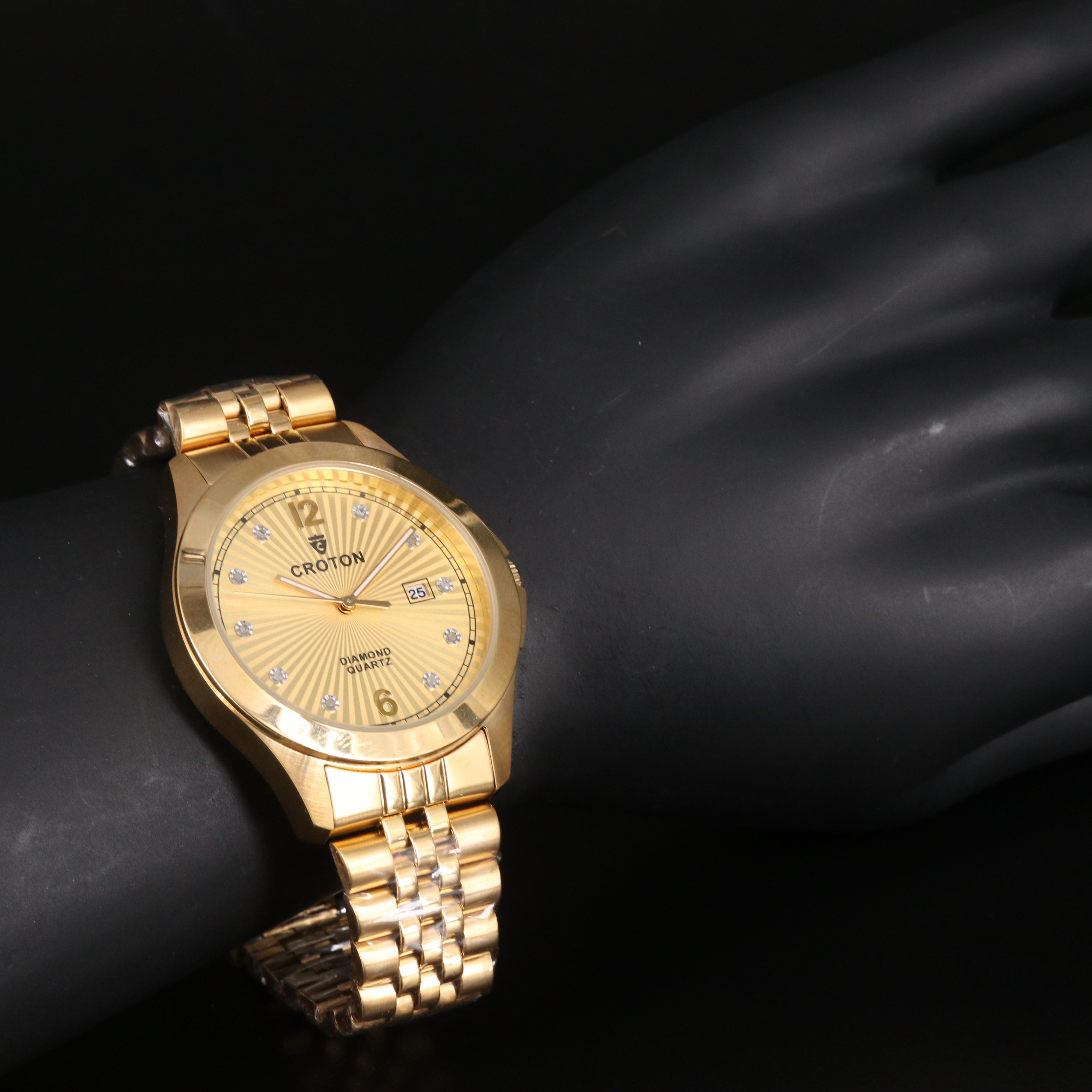 Croton Diamond Dial Quartz Watch