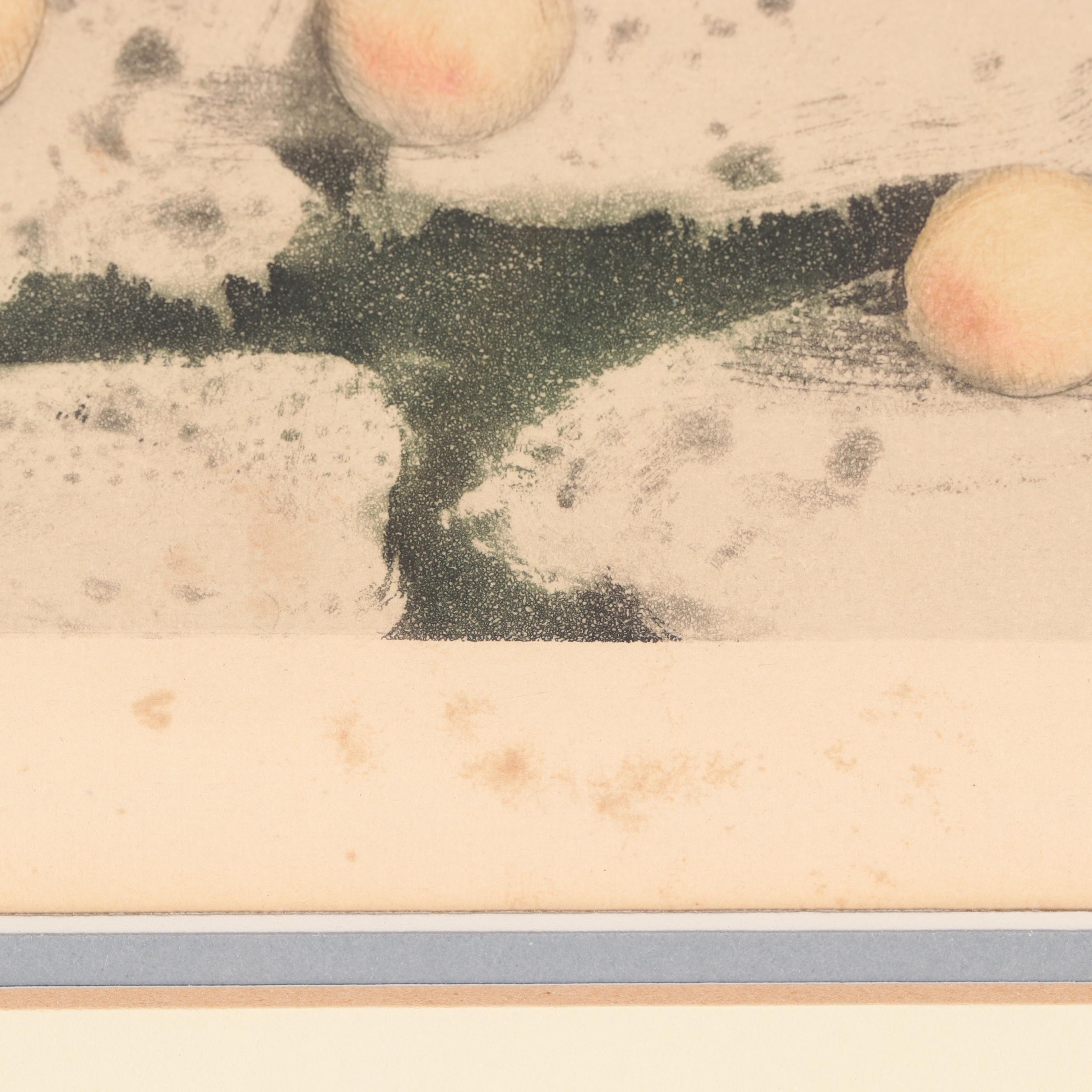 Louis Icart Etching With Aquatint "Spilled Apples," 1928