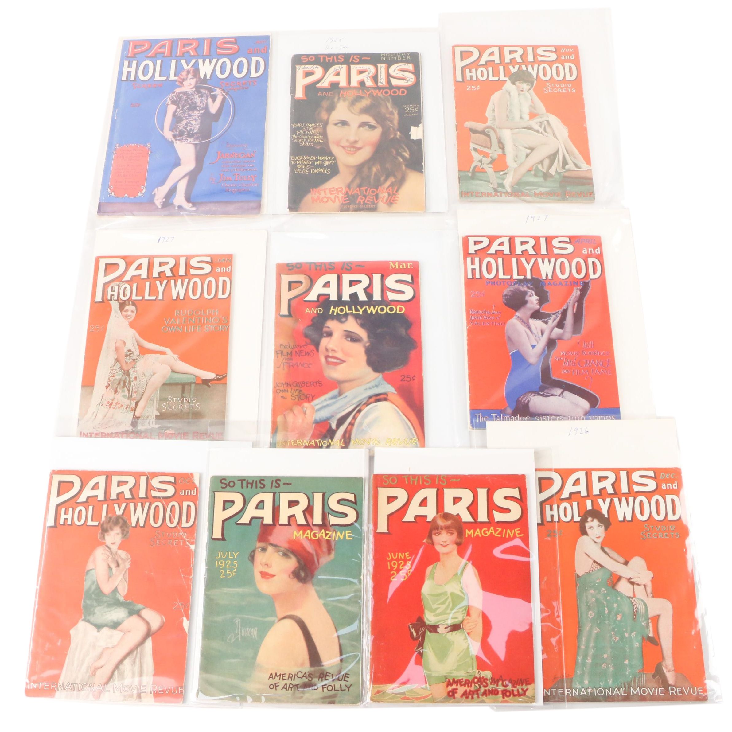 "So This Is Paris" and "Paris-Hollywood" Movie Magazines, 1925–1927