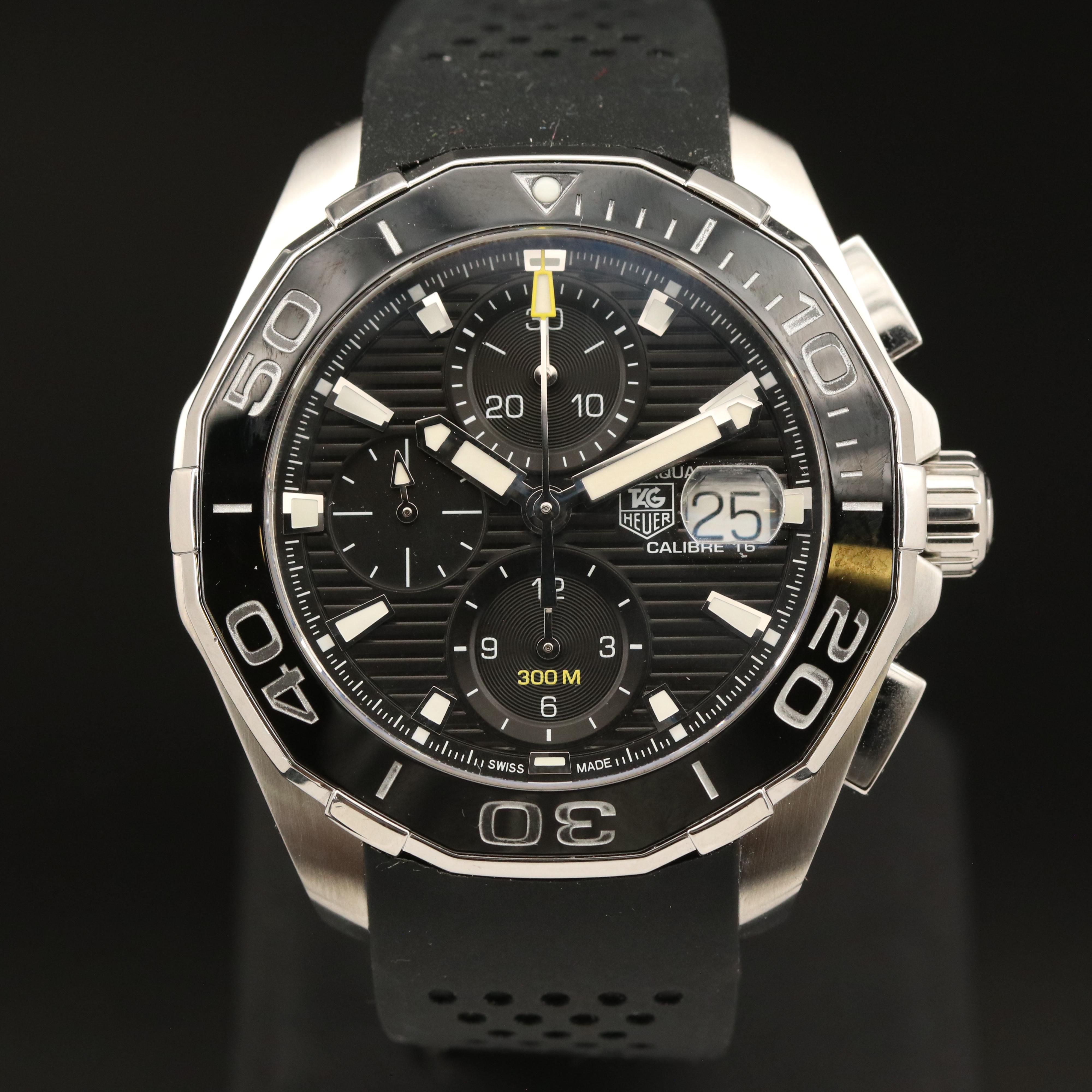 TAG Heuer Aquaracer 300M Black Ceramic Chronograph Calibre 16 Watch
