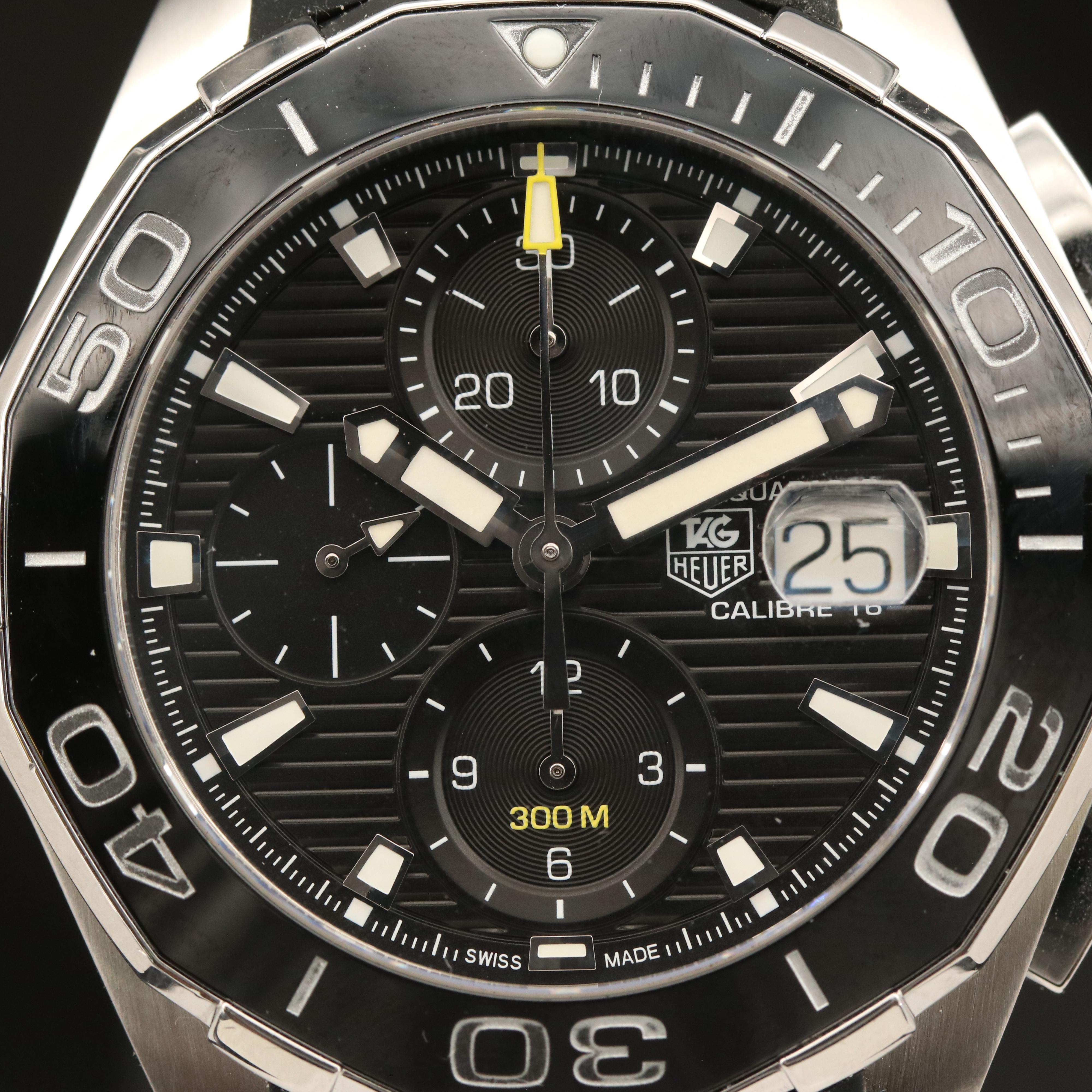 TAG Heuer Aquaracer 300M Black Ceramic Chronograph Calibre 16 Watch