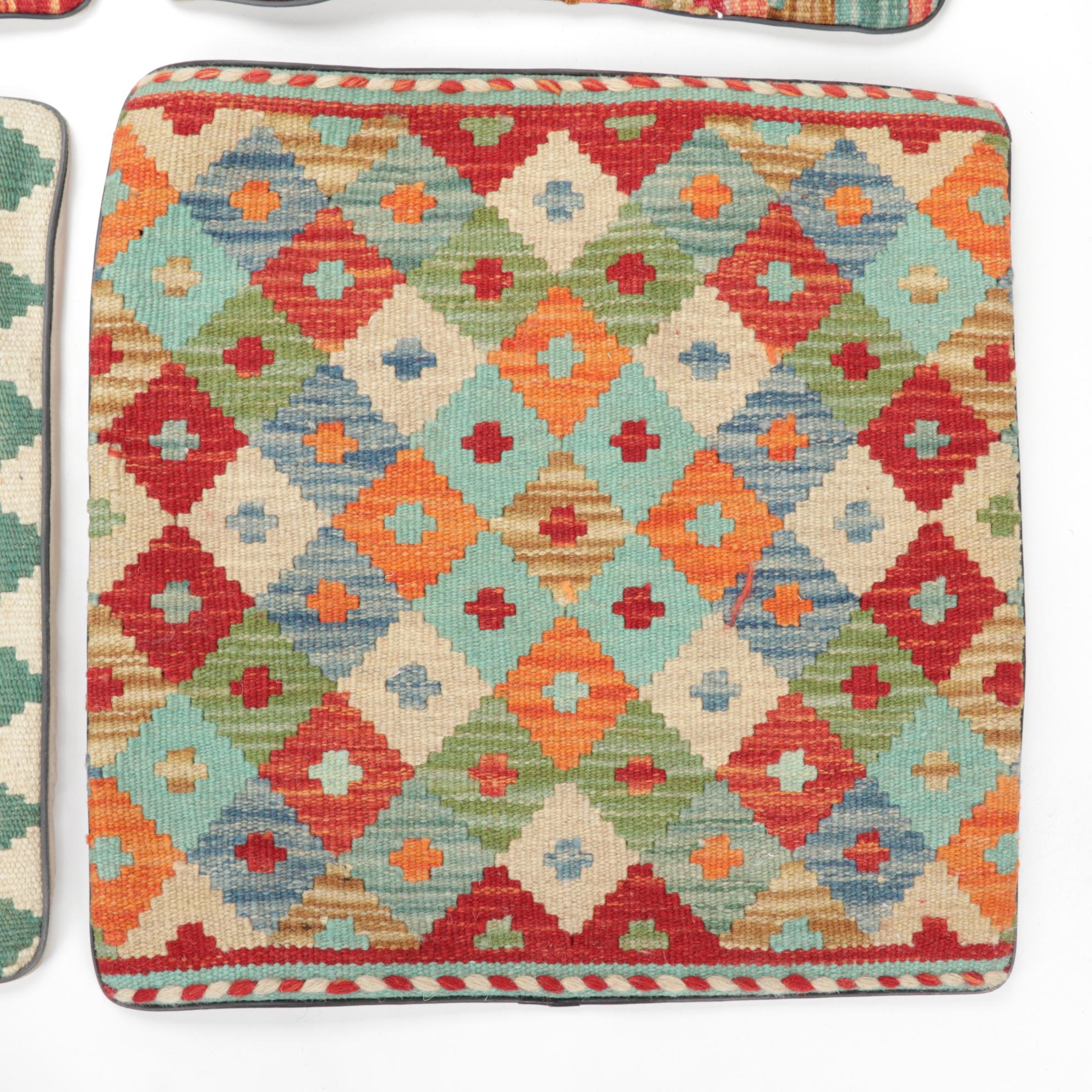 Handwoven Kilim Face Throw Pillow Covers