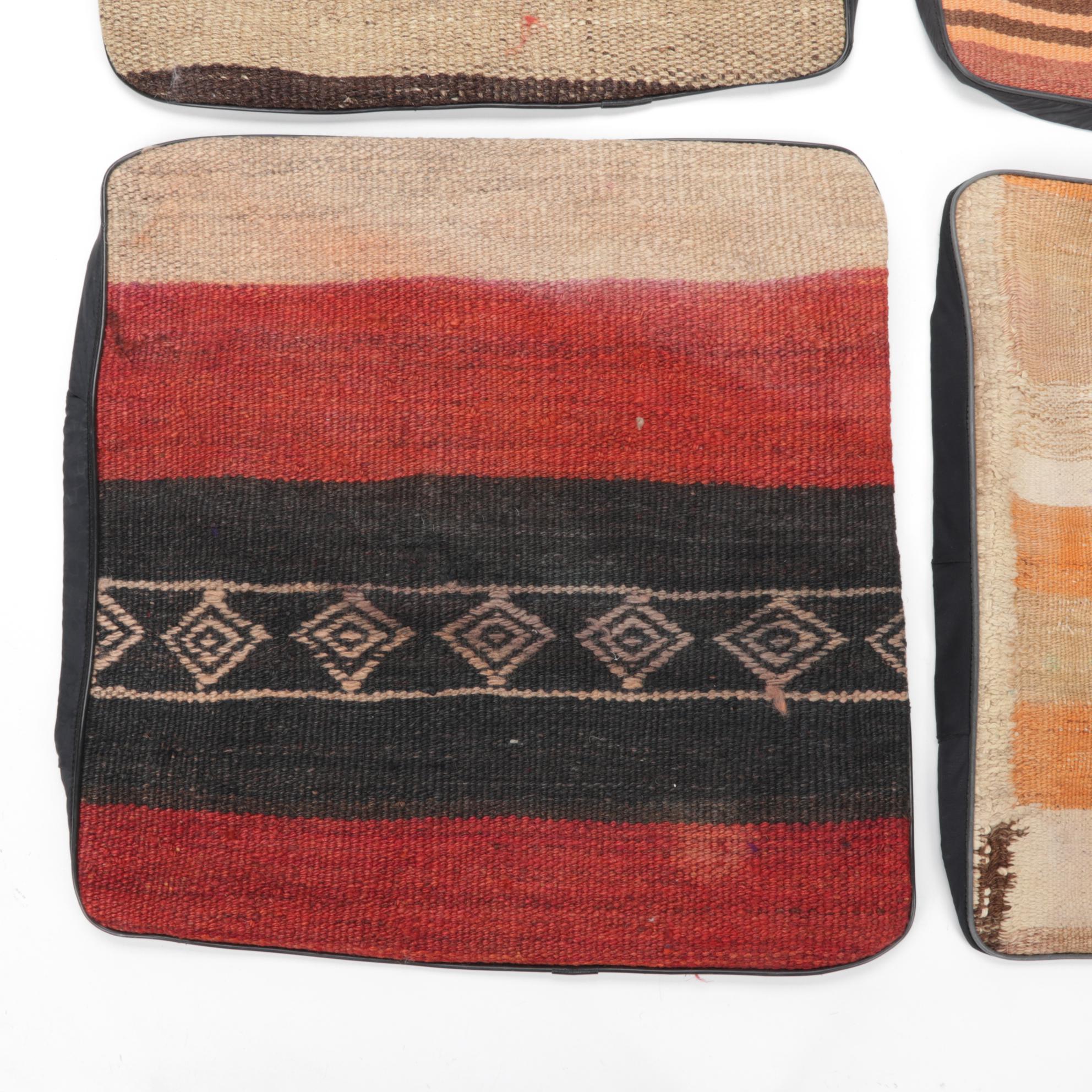 Handwoven Kilim Face Throw Pillow Covers