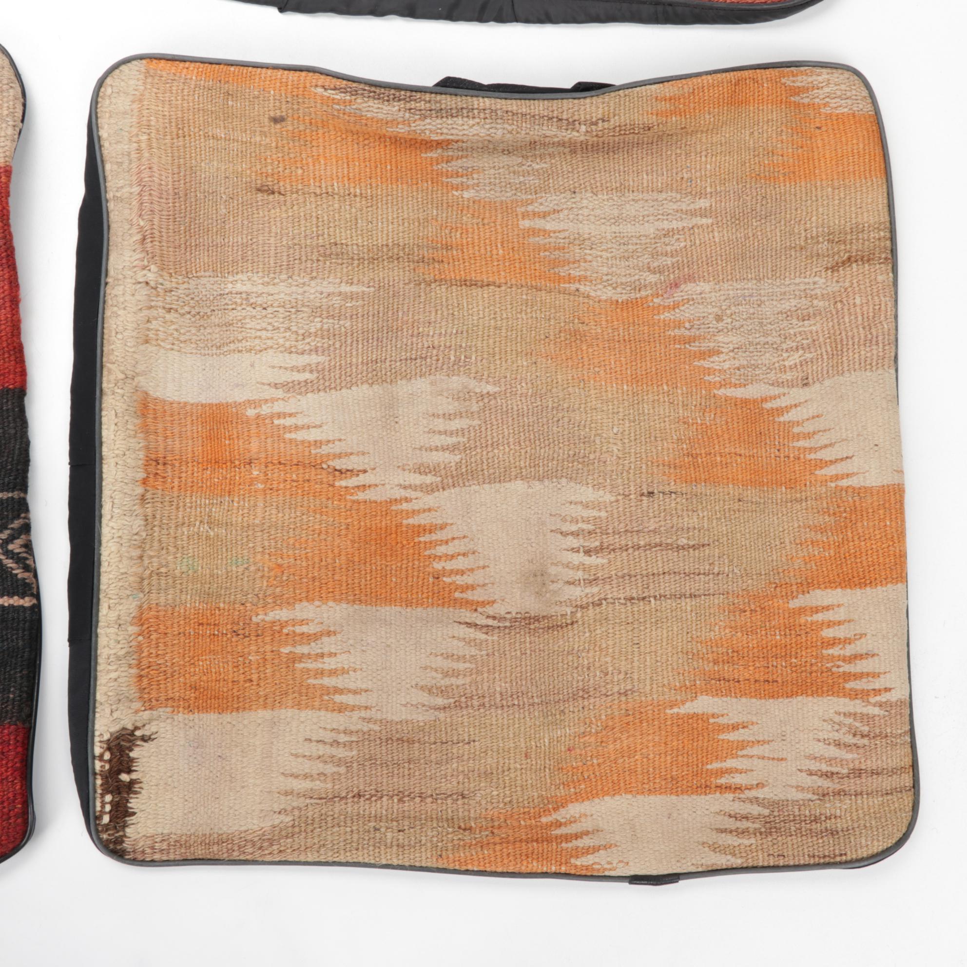 Handwoven Kilim Face Throw Pillow Covers