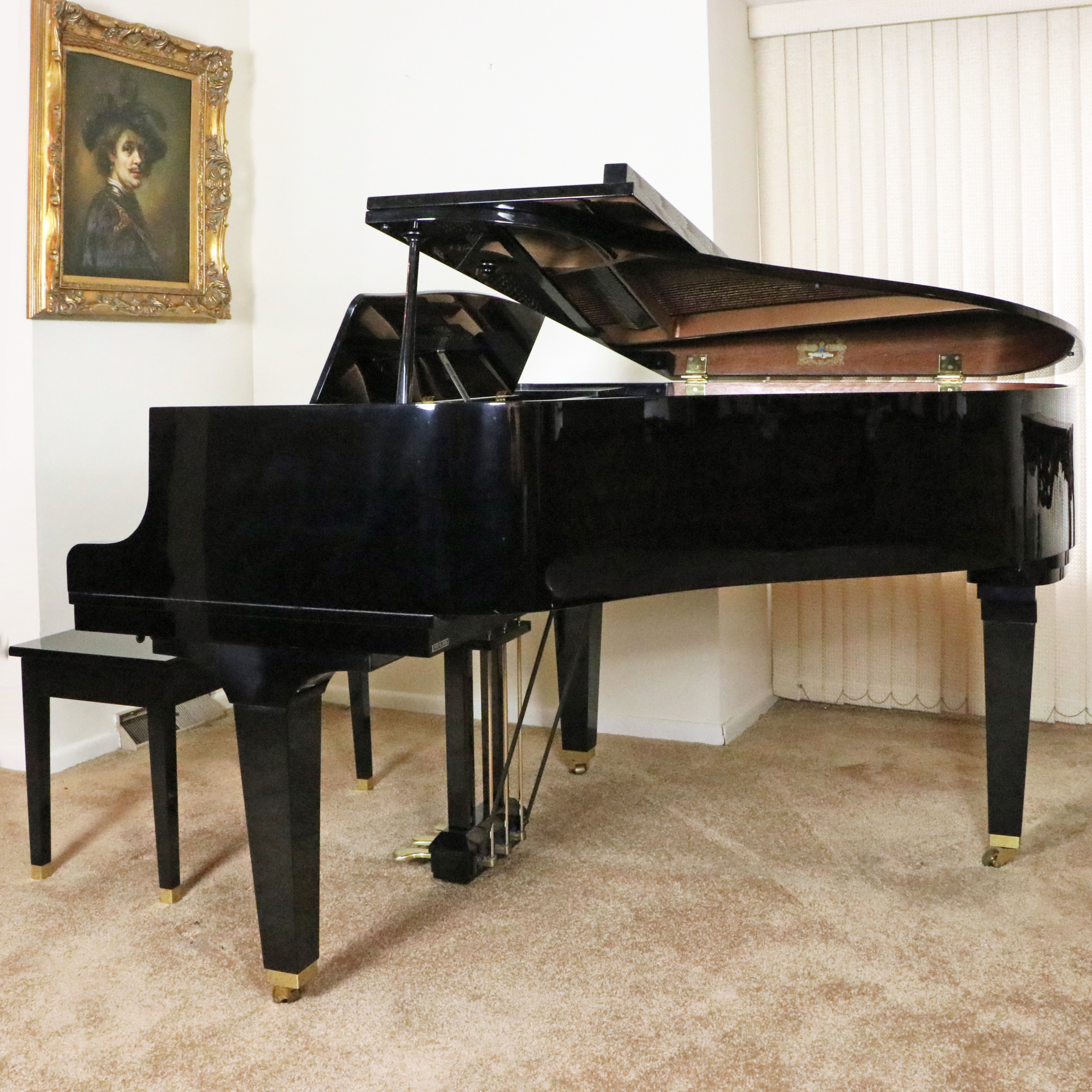 K. Kawai GE-1 Baby Grand Piano with Bench, 1989