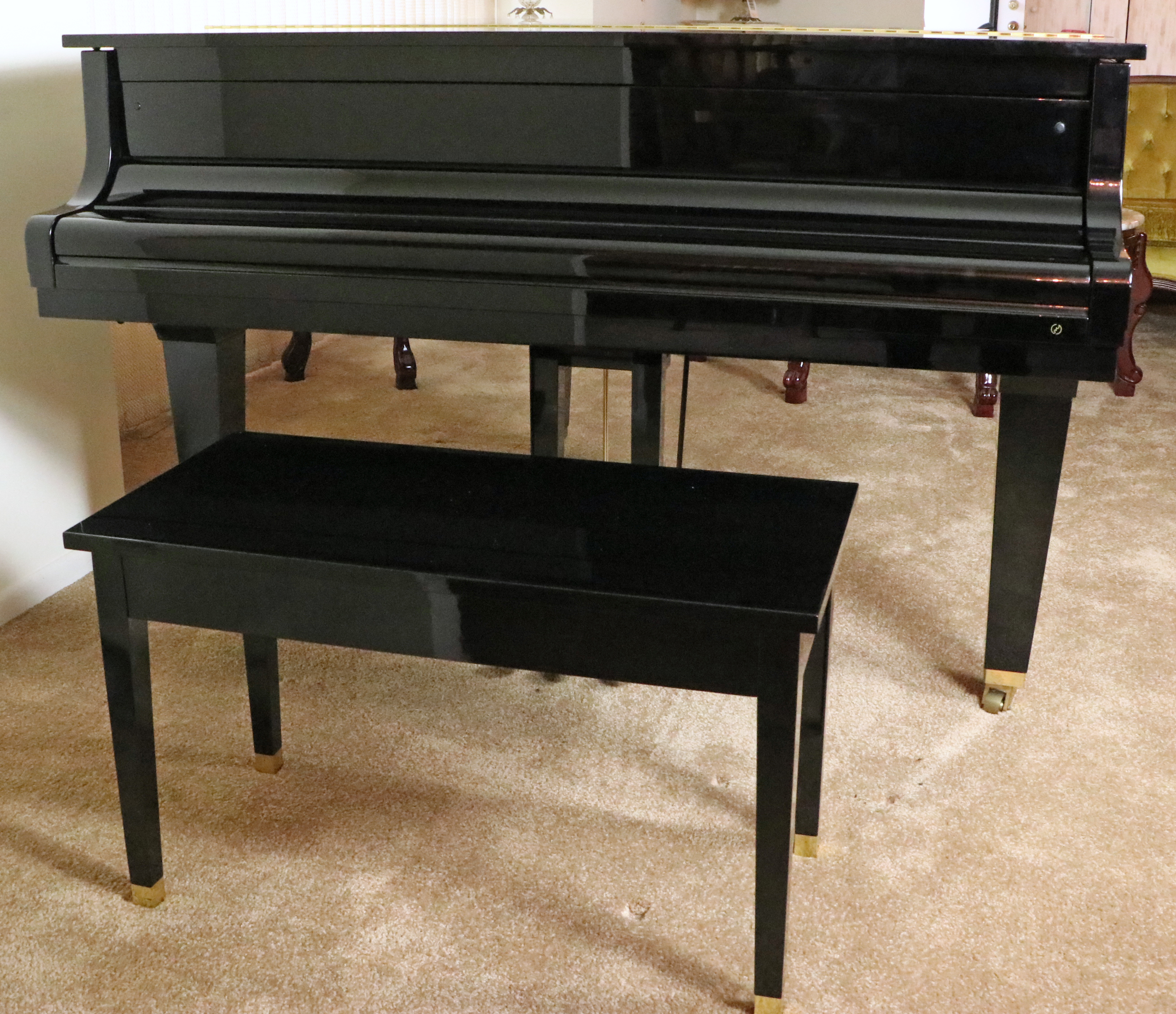 K. Kawai GE-1 Baby Grand Piano with Bench, 1989