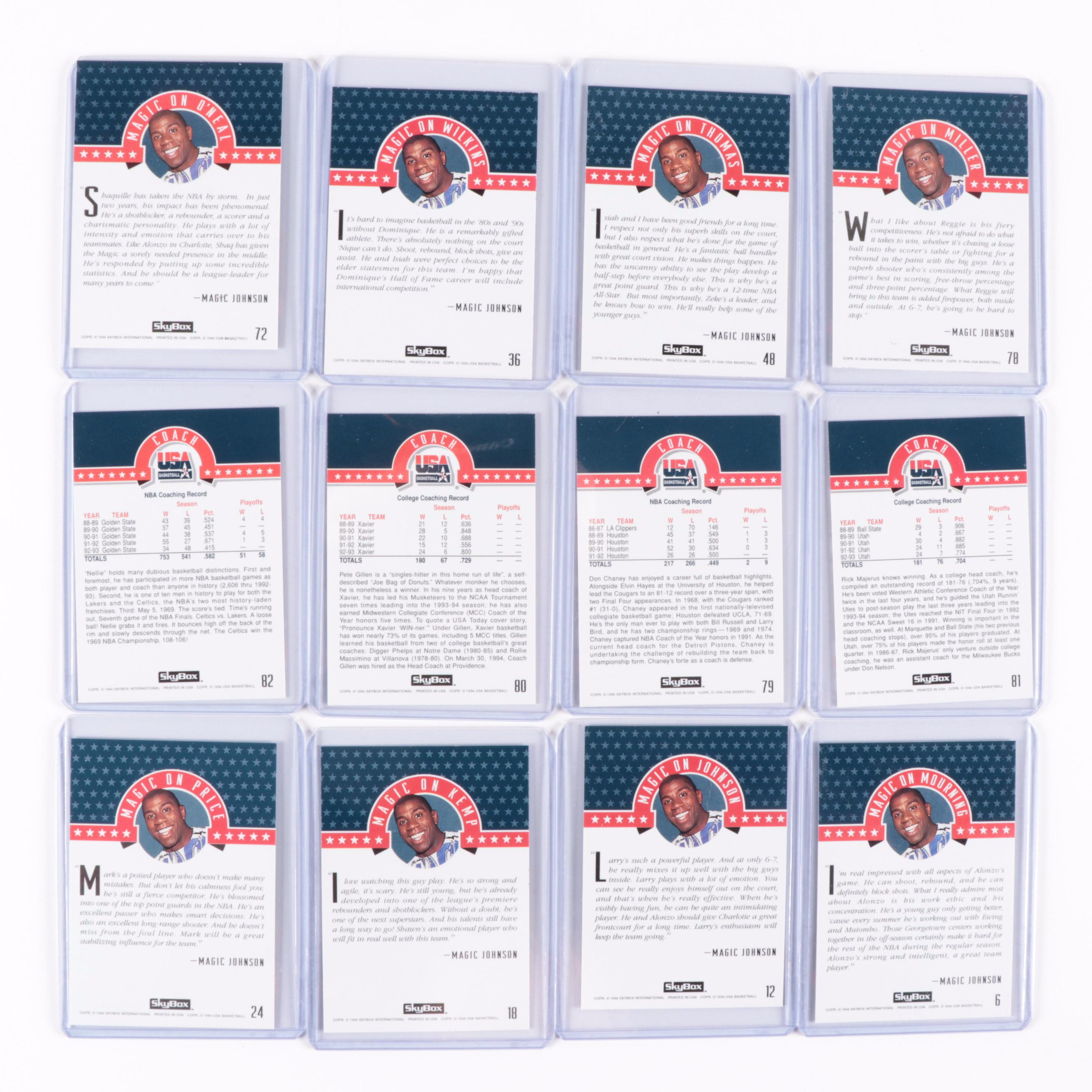 1994 USA Basketball Dream Team II Trading Cards and McDonalds Cups