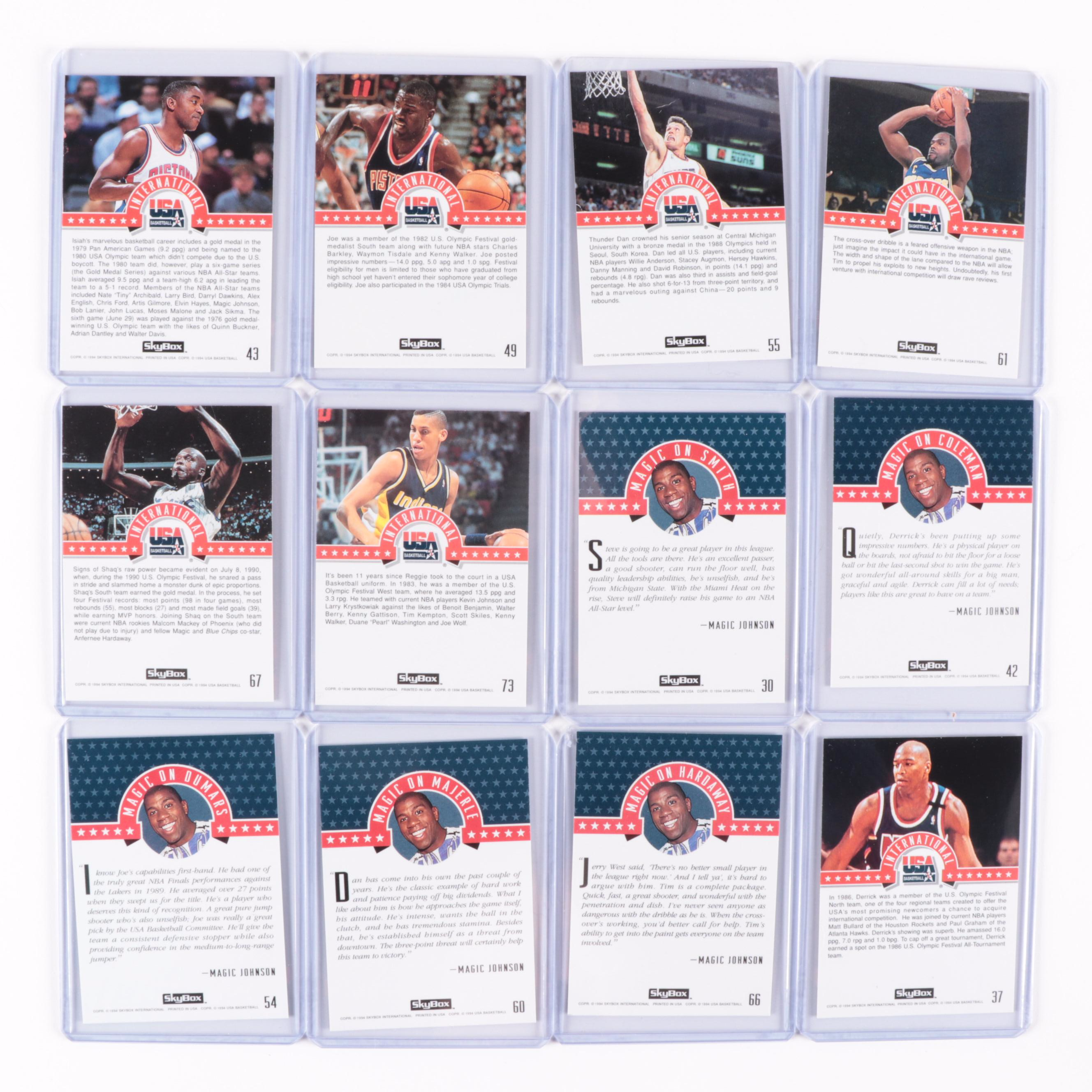 1994 USA Basketball Dream Team II Trading Cards and McDonalds Cups