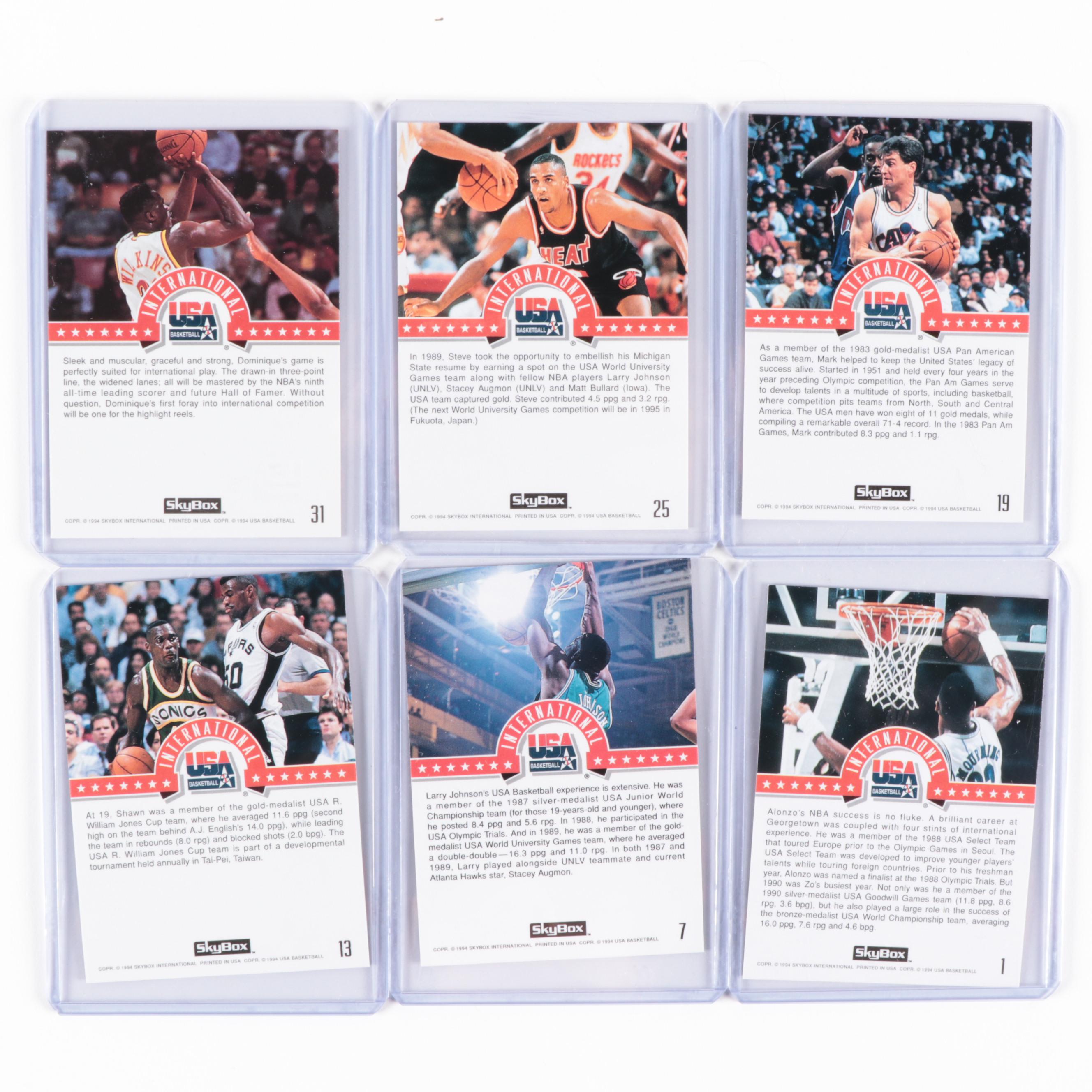 1994 USA Basketball Dream Team II Trading Cards and McDonalds Cups