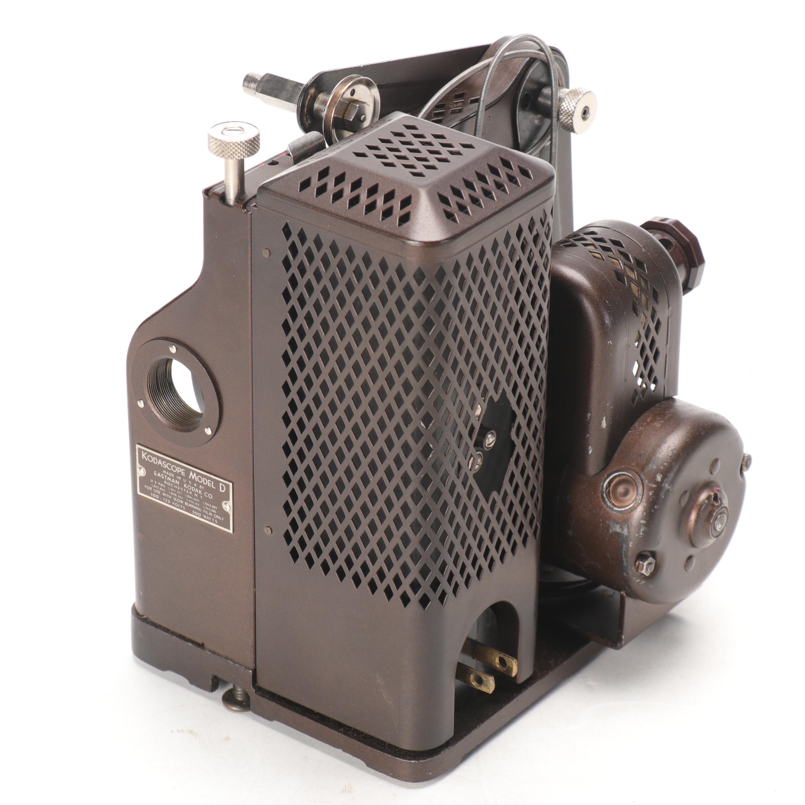 Eastman KodaK Co. Kodascope Model D Projector and Da-Lite Screen
