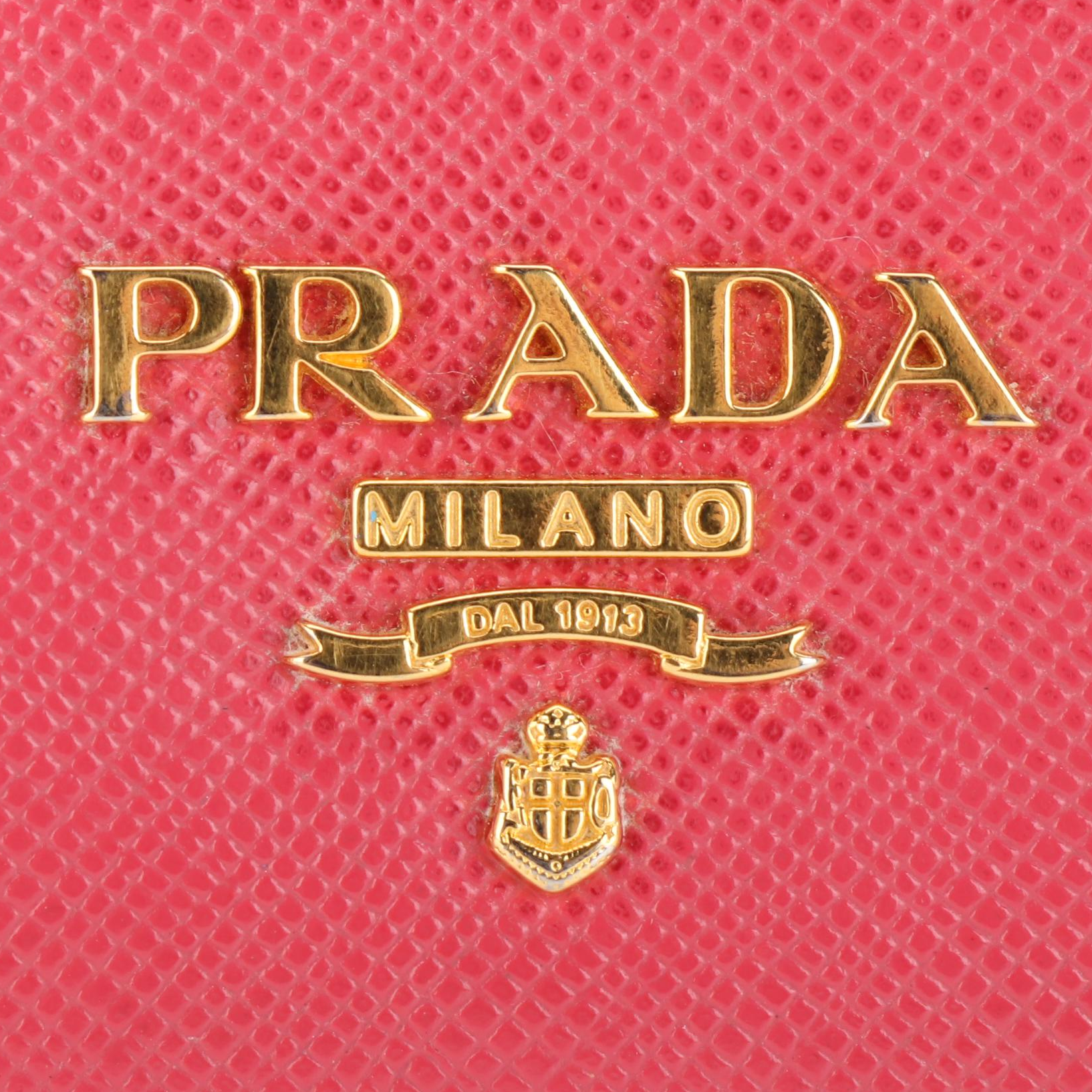 Prada Saffiano Leather Zip-Around Wallet