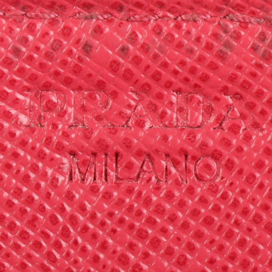 Prada Saffiano Leather Zip-Around Wallet