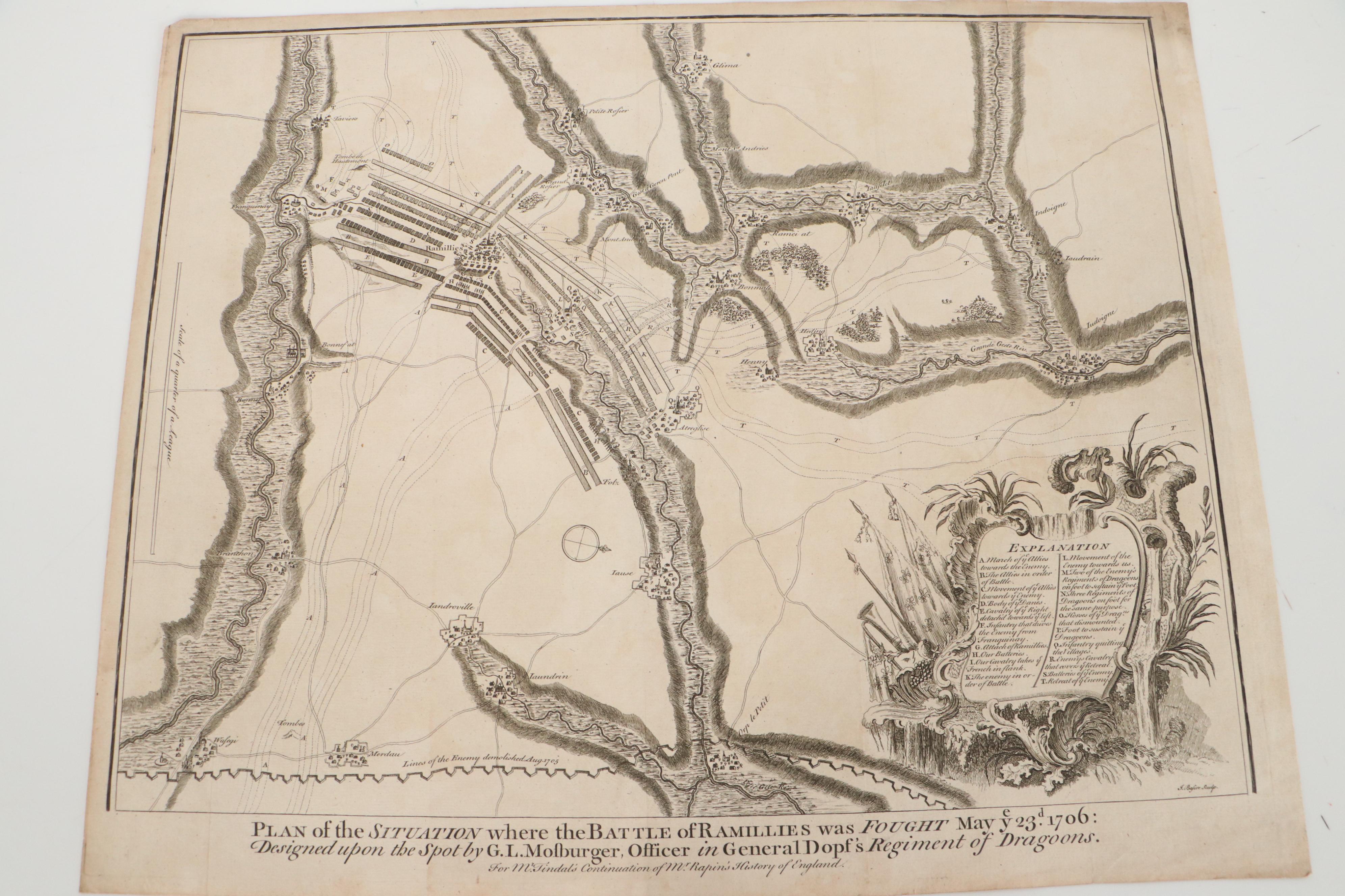 James Basire Engraving Map of Aeth City Plan, Mid-18th Century and More