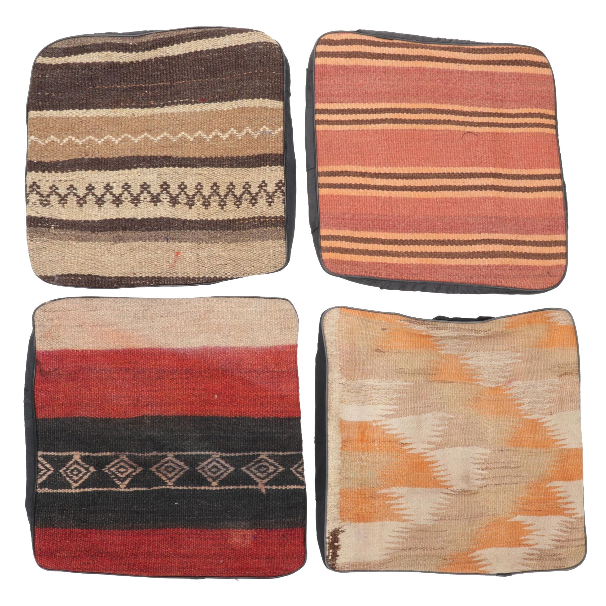Handwoven Kilim Face Throw Pillow Covers