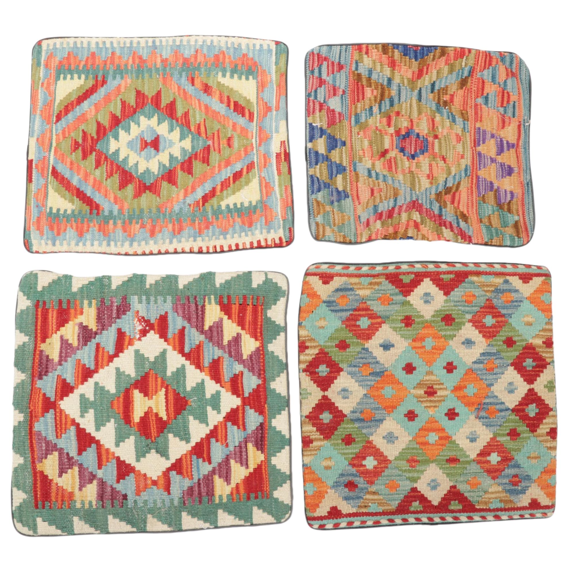 Handwoven Kilim Face Throw Pillow Covers