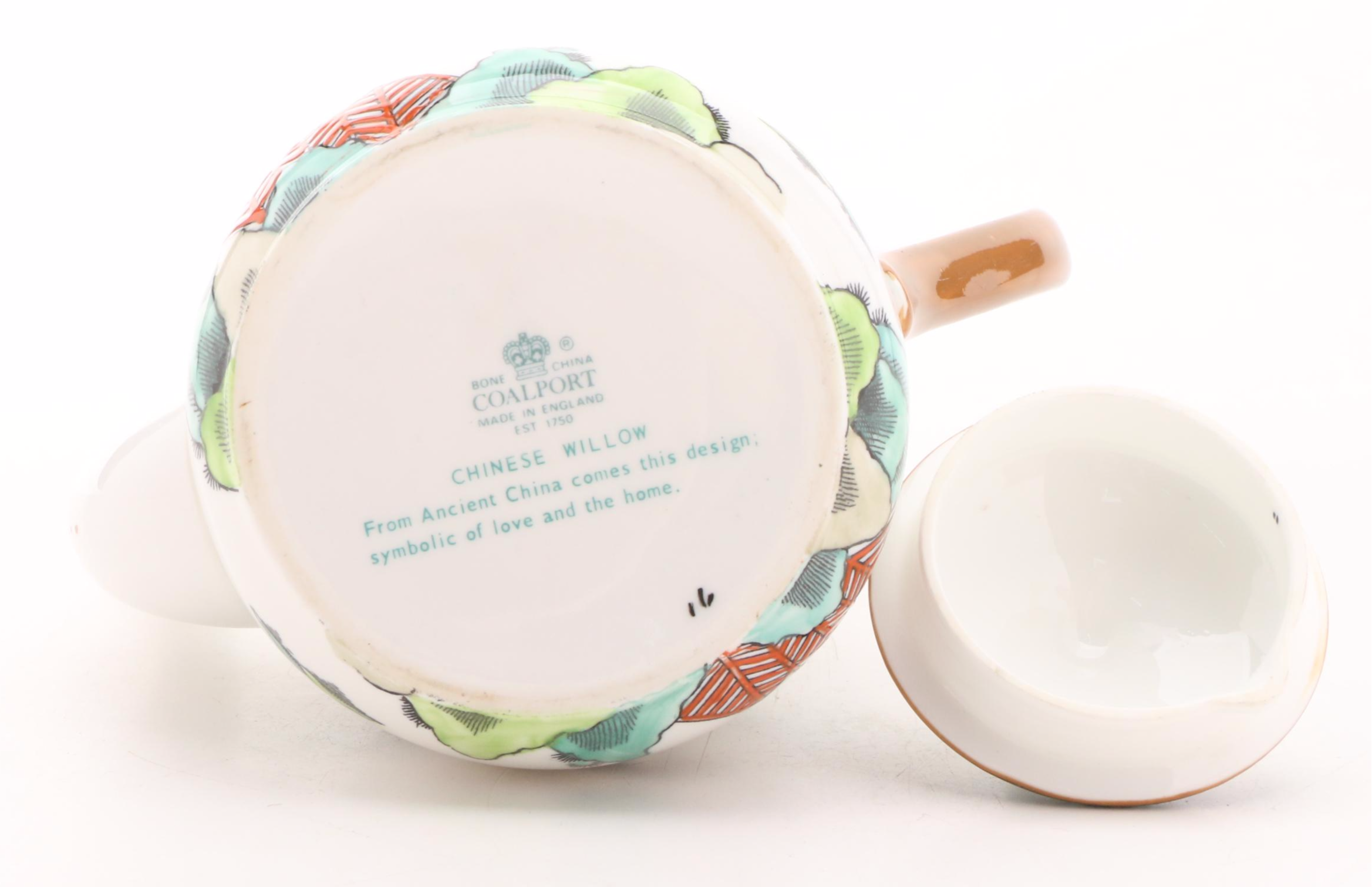 Coalport "Chinese Willow' Bone China Tea Set, Mid to Late 20th Century