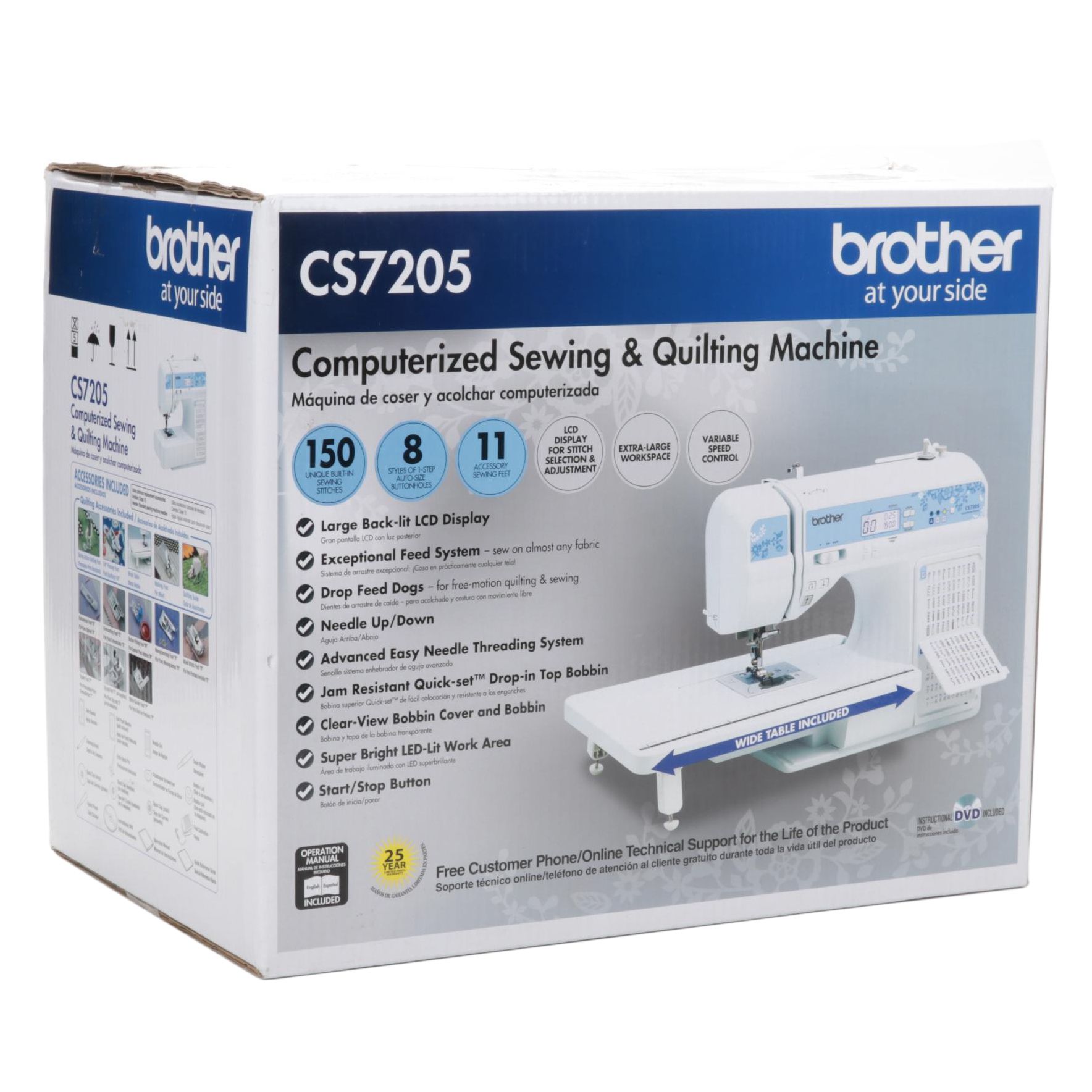 Brother CS7205 Computerized Sewing and Quilting Machine