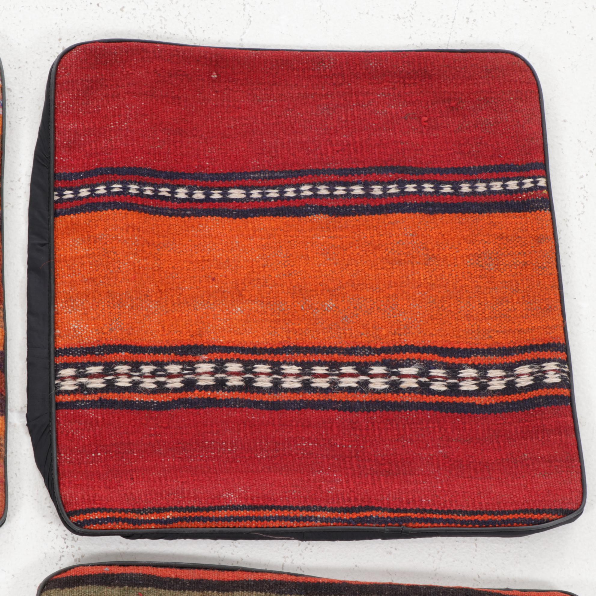 Handwoven Kilim Face Throw Pillow Covers