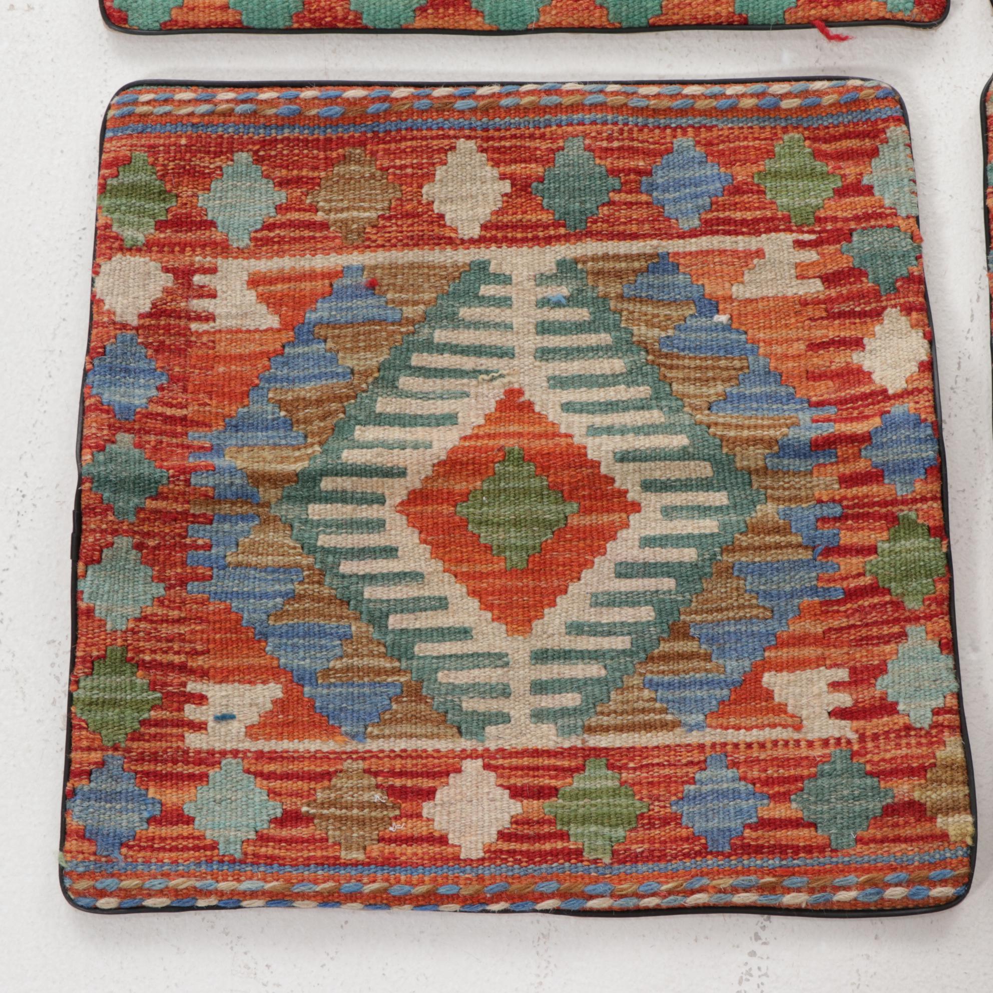 Handwoven Kilim Face Throw Pillow Covers