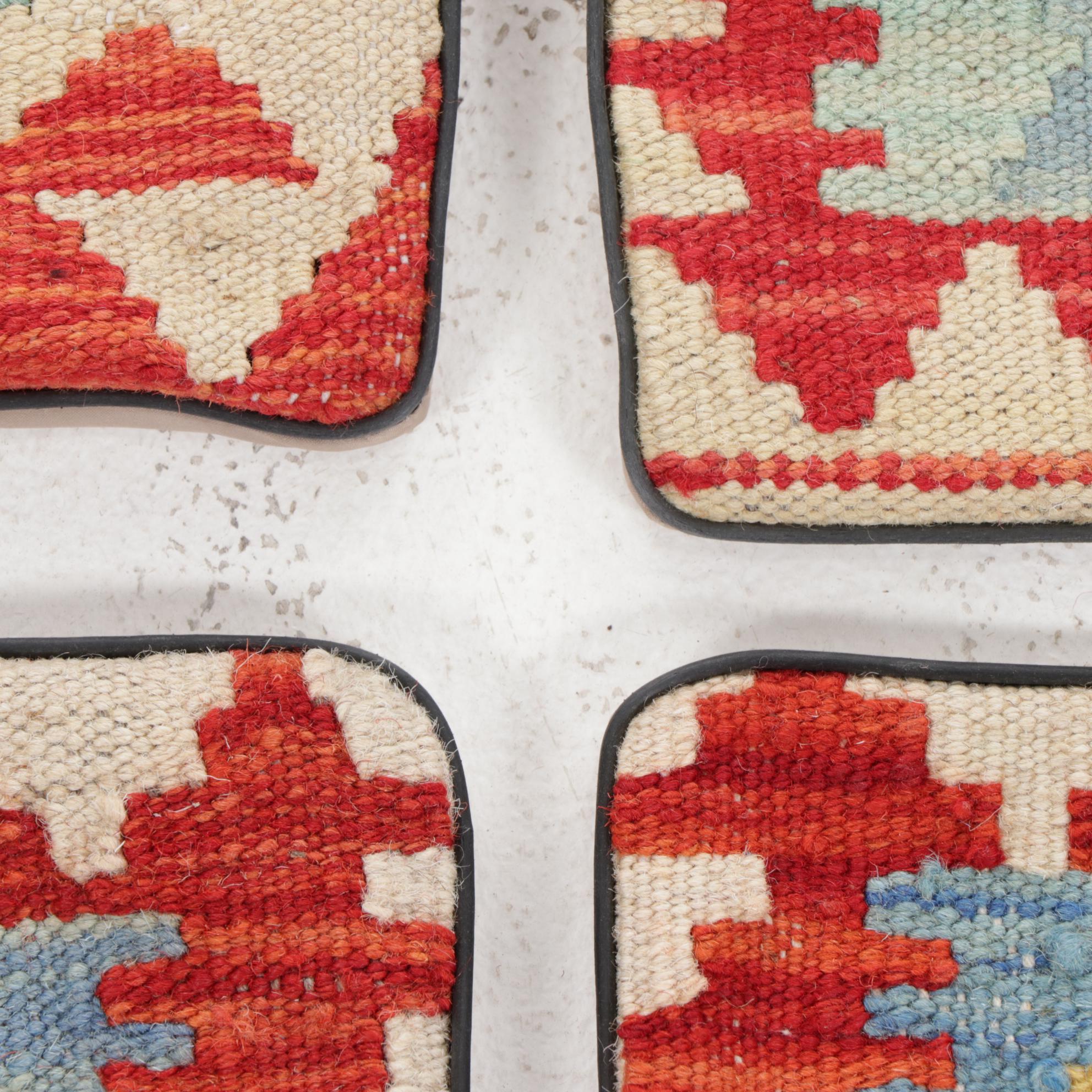 Handwoven Kilim Face Throw Pillow Covers