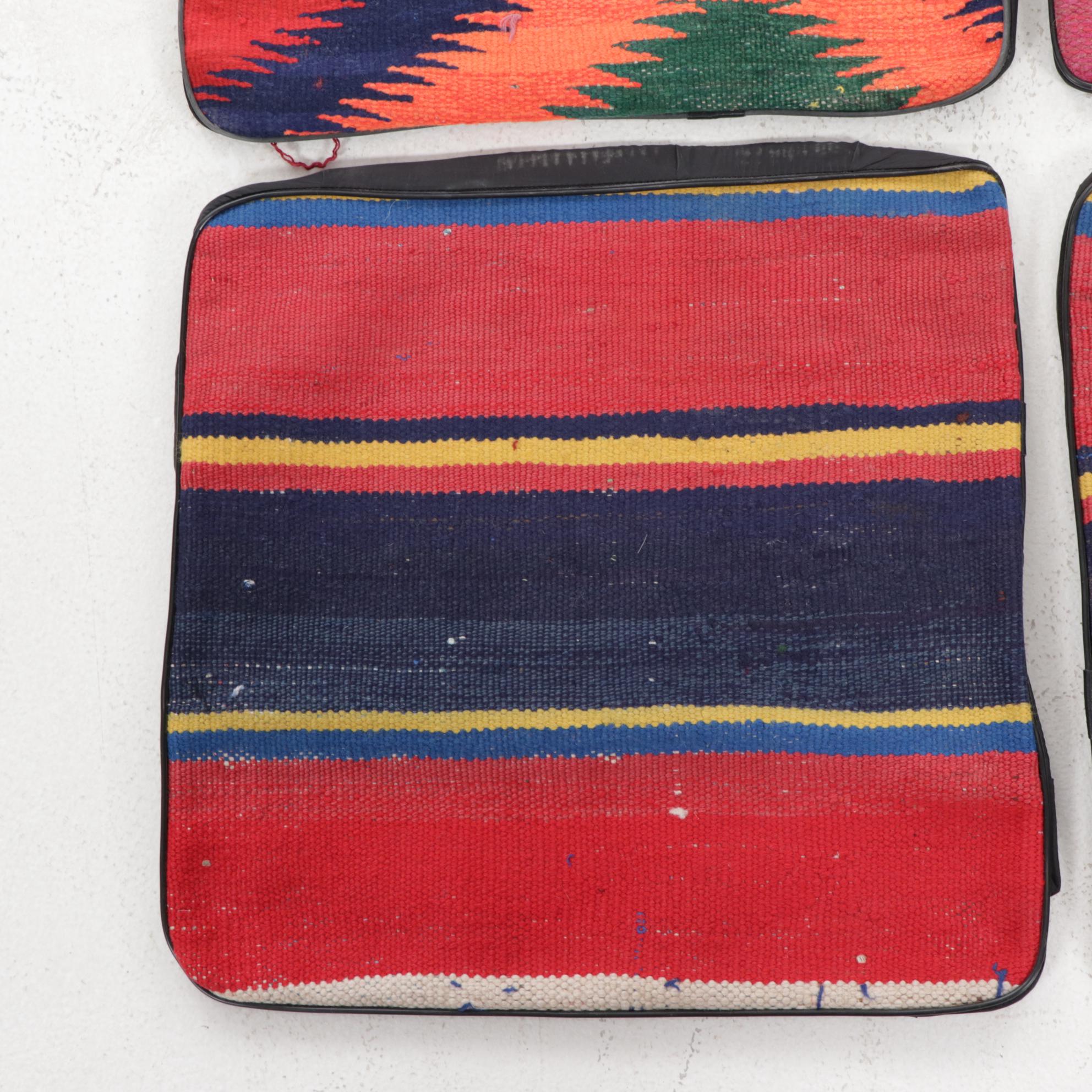 Handwoven Kilim Face Throw Pillow Covers