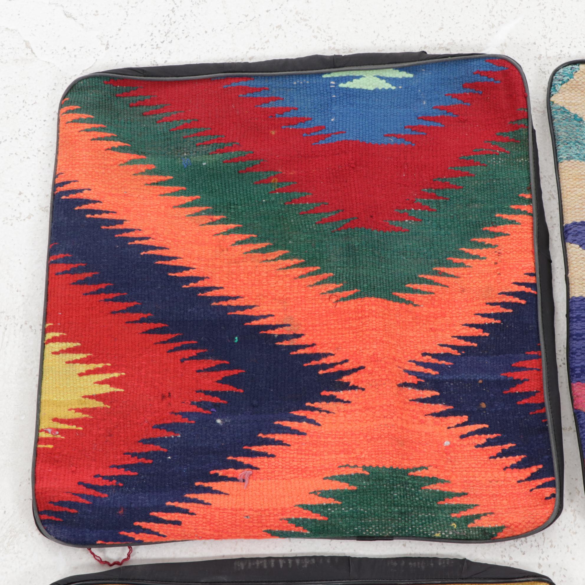 Handwoven Kilim Face Throw Pillow Covers