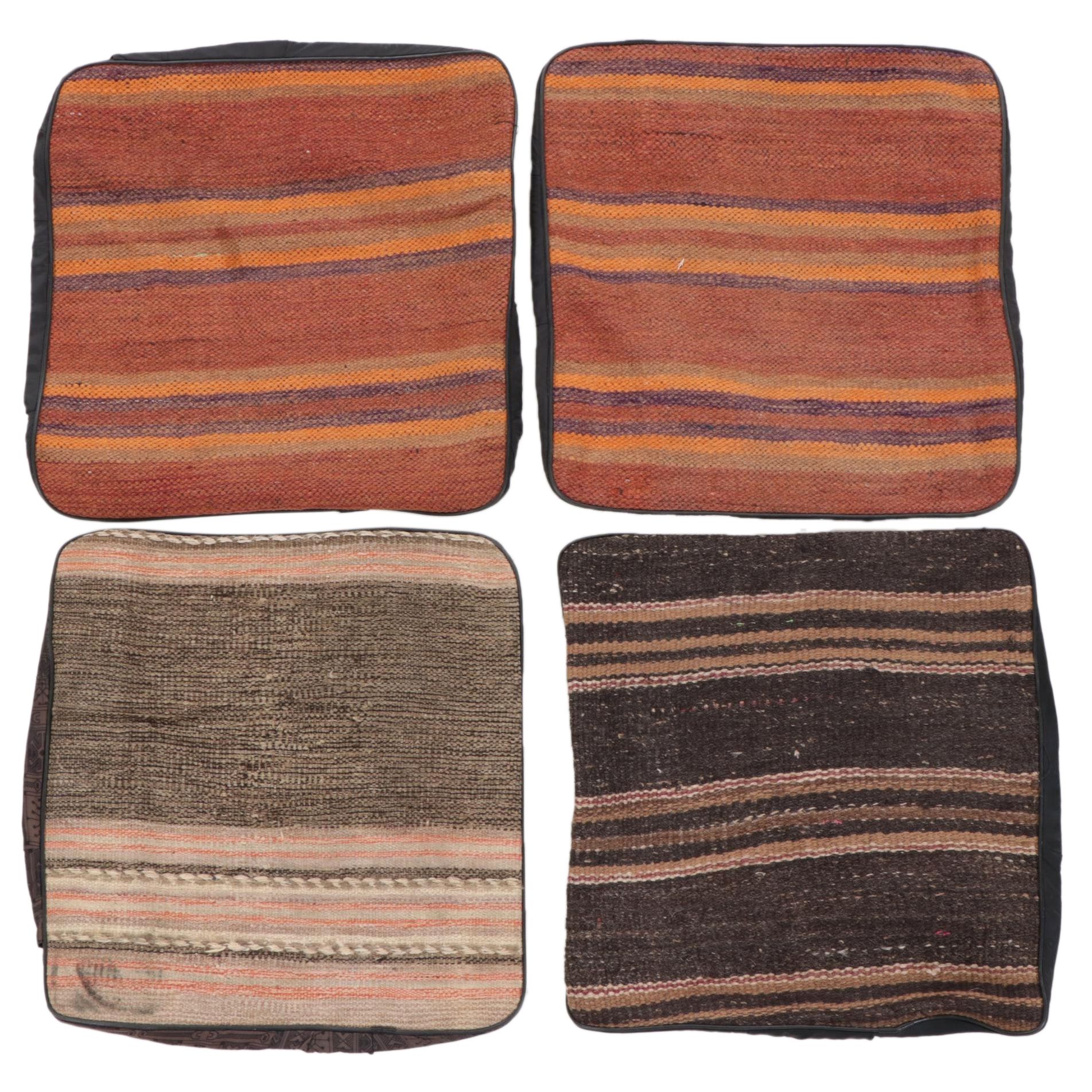 Handwoven Kilim Face Throw Pillow Covers