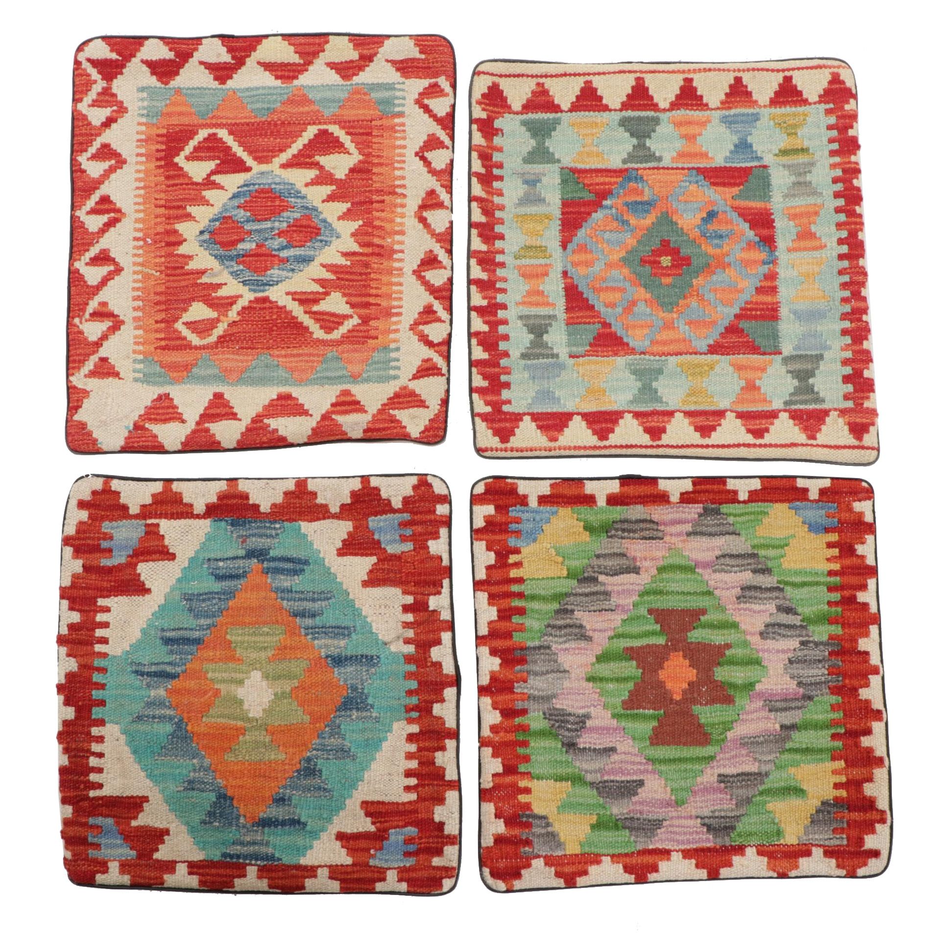 Handwoven Kilim Face Throw Pillow Covers
