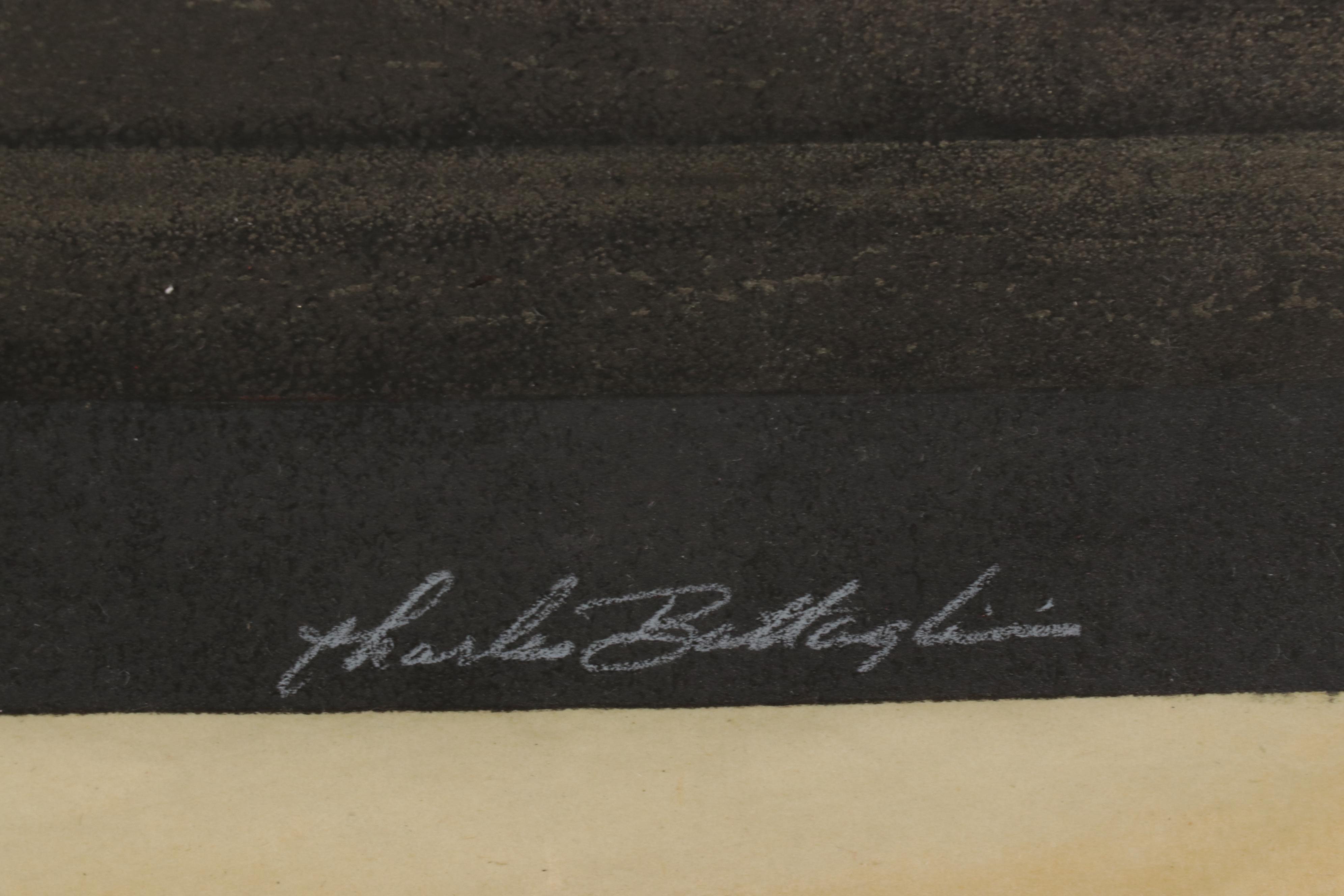 Charles Battaglini Geometric Mixed Media Relief Print