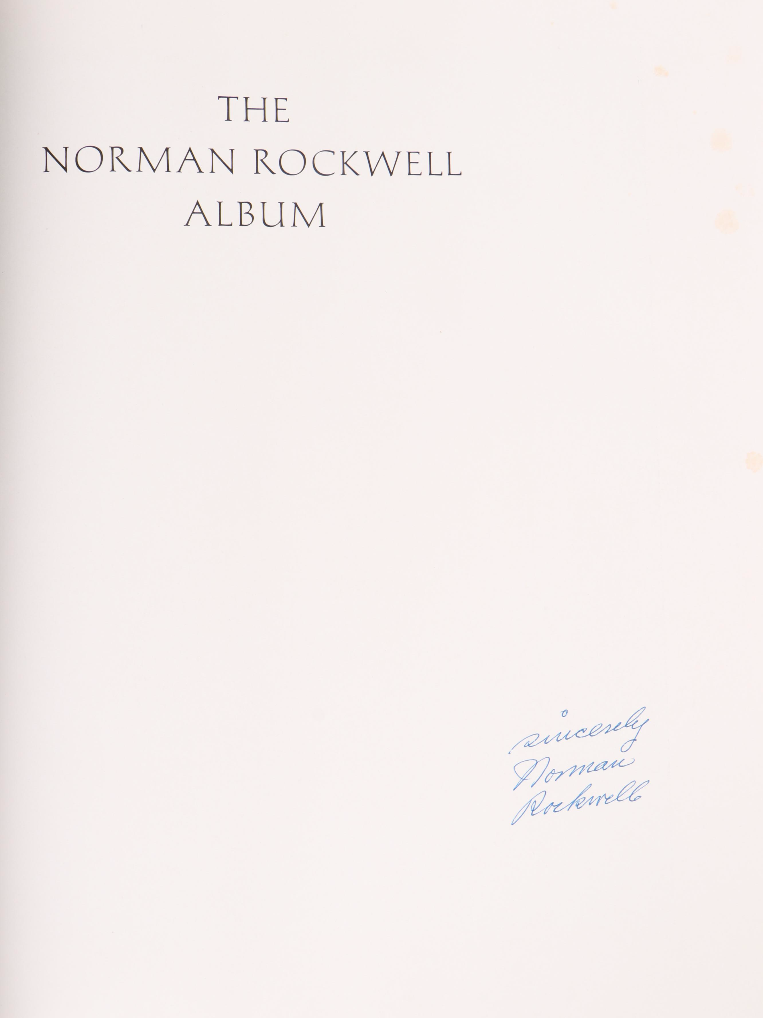 Signed First Edition "The Norman Rockwell Album" and More Norman Rockwell Books
