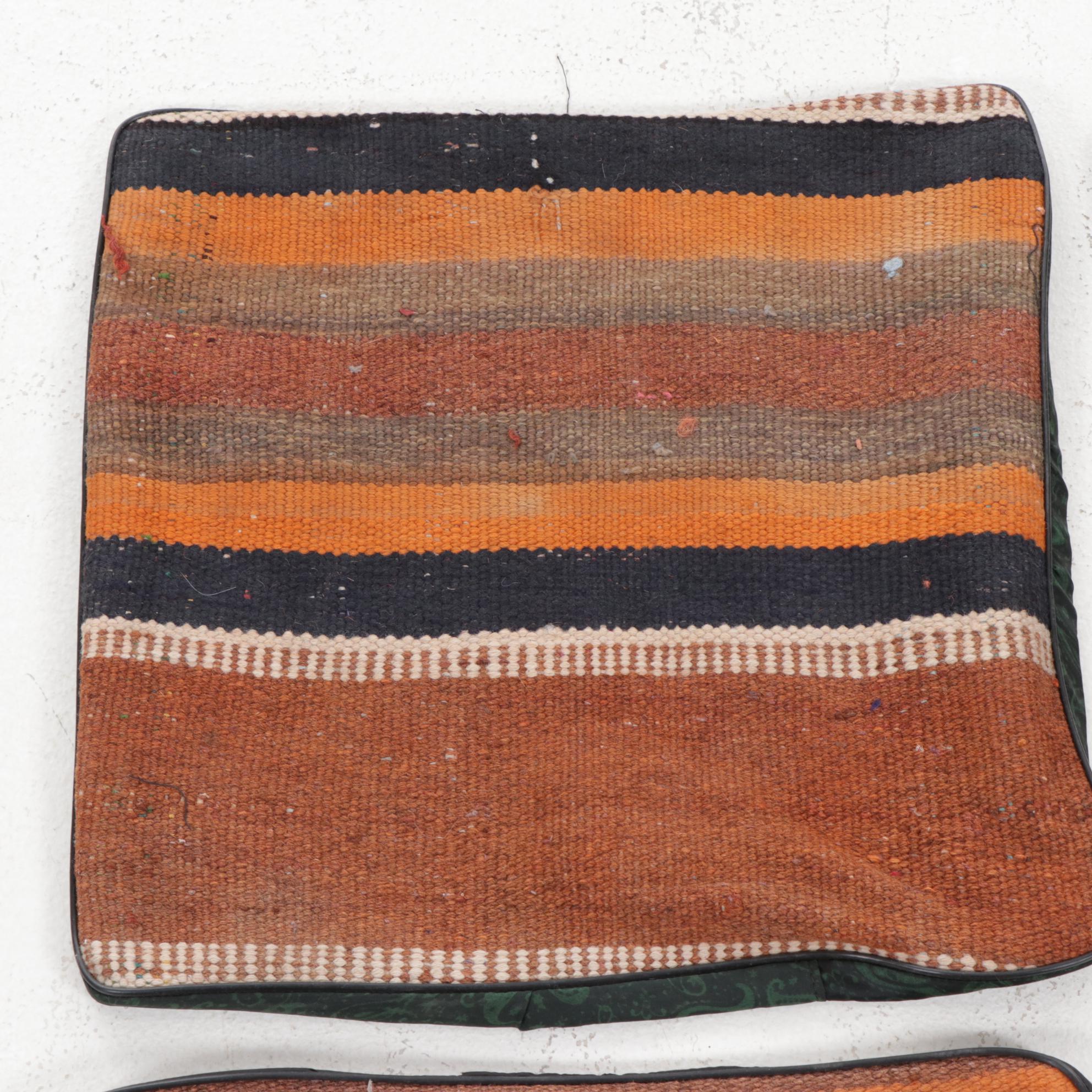 Handwoven Kilim Face Throw Pillow Covers