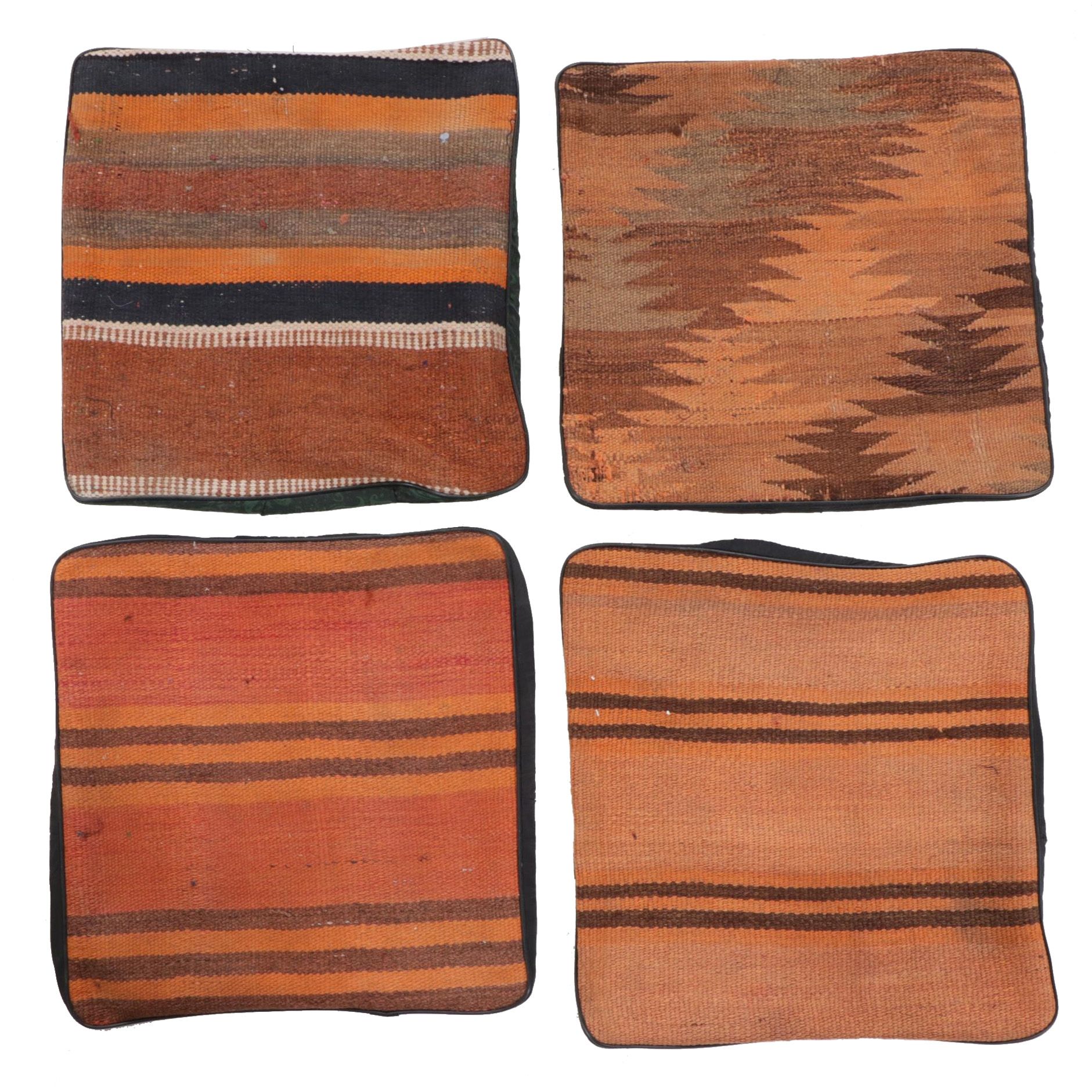 Handwoven Kilim Face Throw Pillow Covers