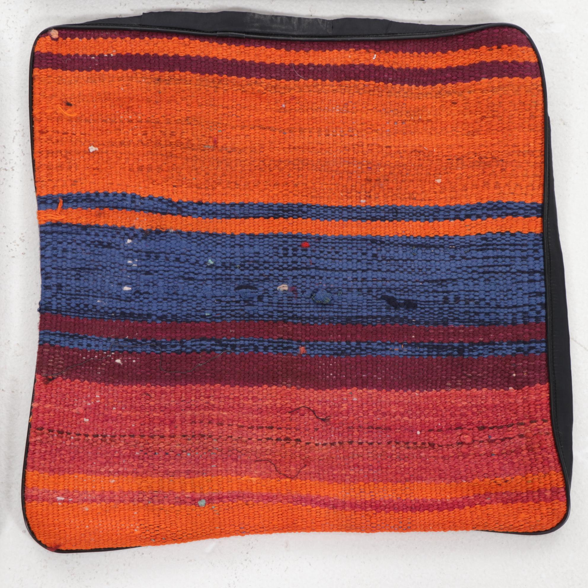 Handwoven Kilim Face Throw Pillow Covers