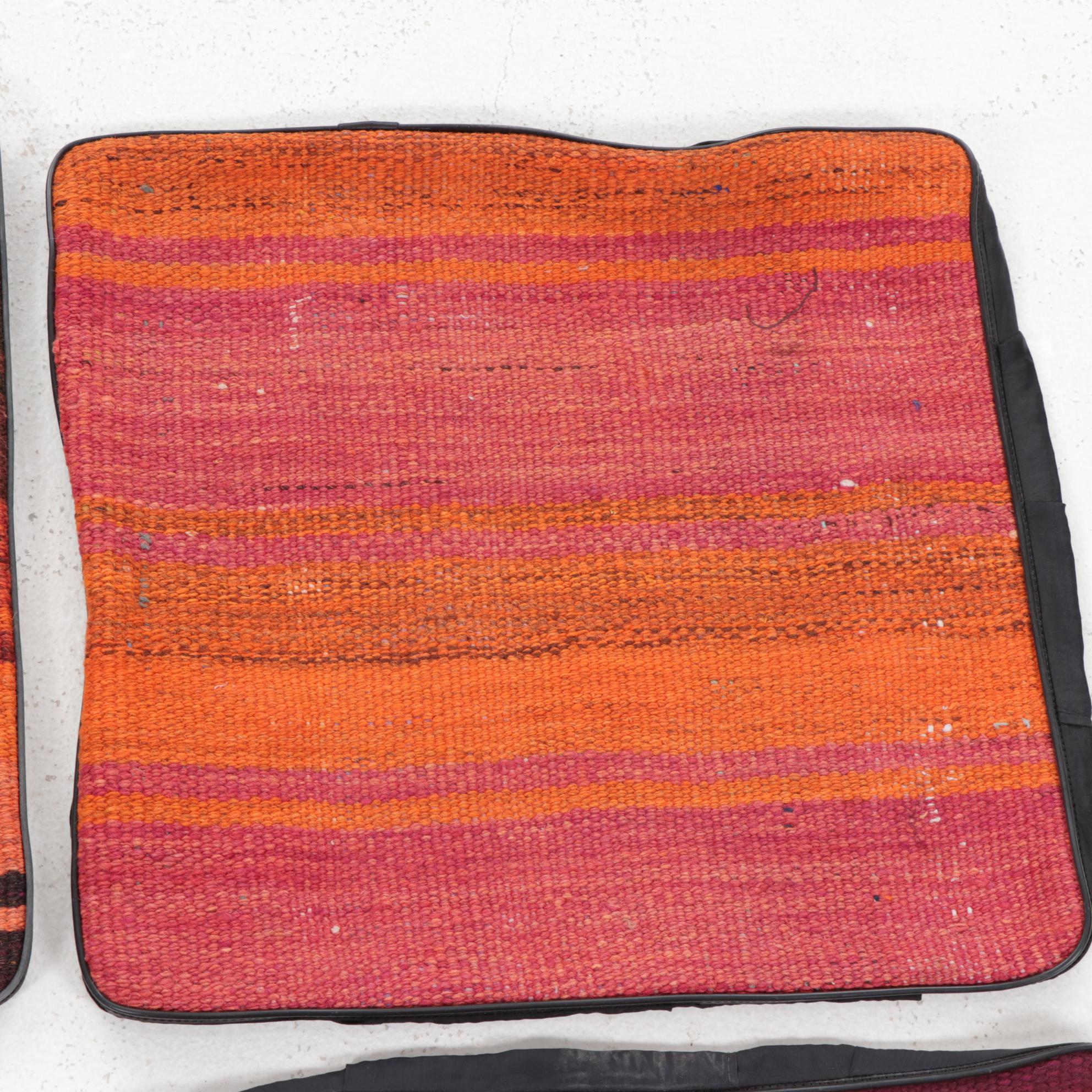 Handwoven Kilim Face Throw Pillow Covers