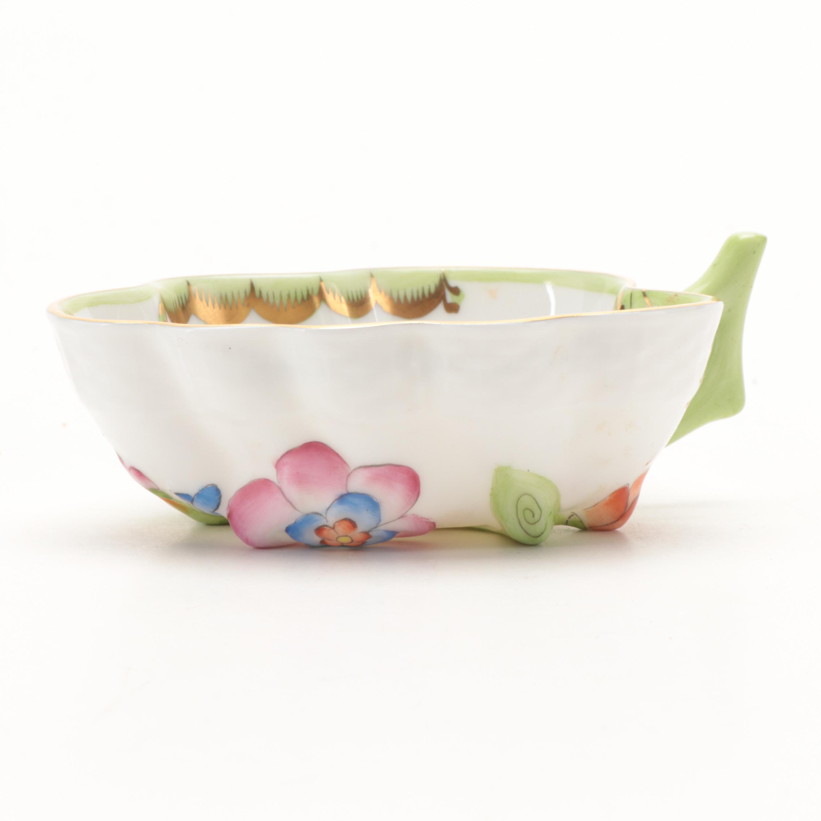 Herend "Queen Victoria" Porcelain Nappy and Creamer