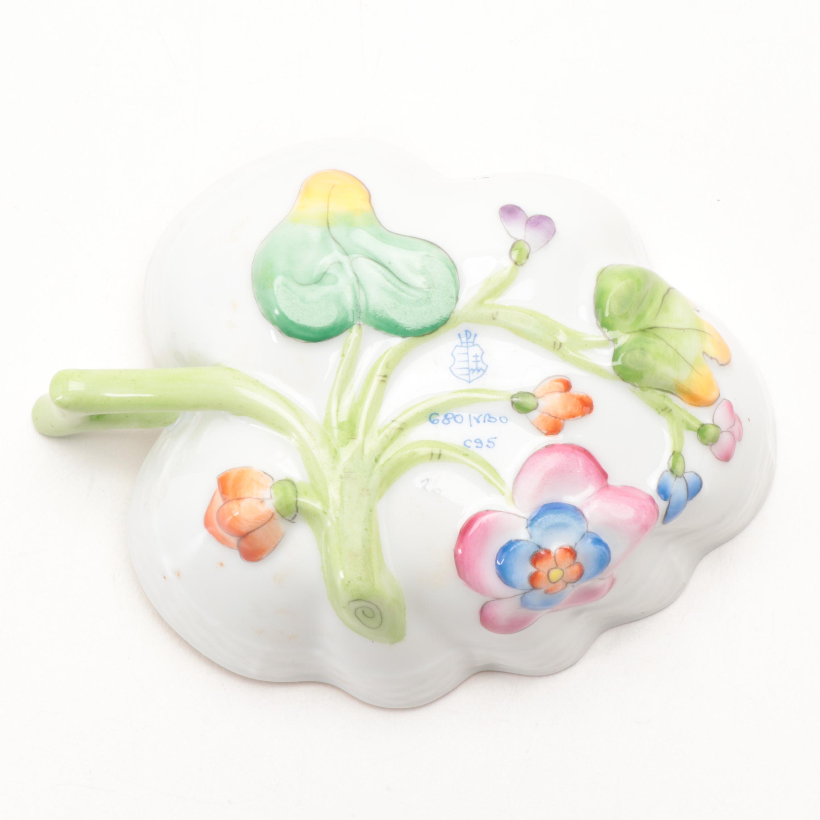 Herend "Queen Victoria" Porcelain Nappy and Creamer