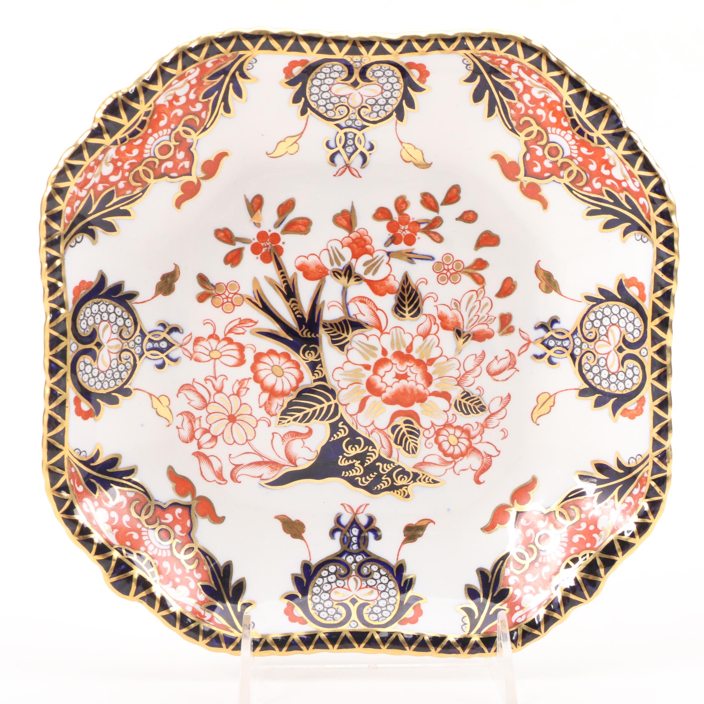 Royal Crown Derby "Derby Japan" Ceramic Teapot and Plate, 2000–2019