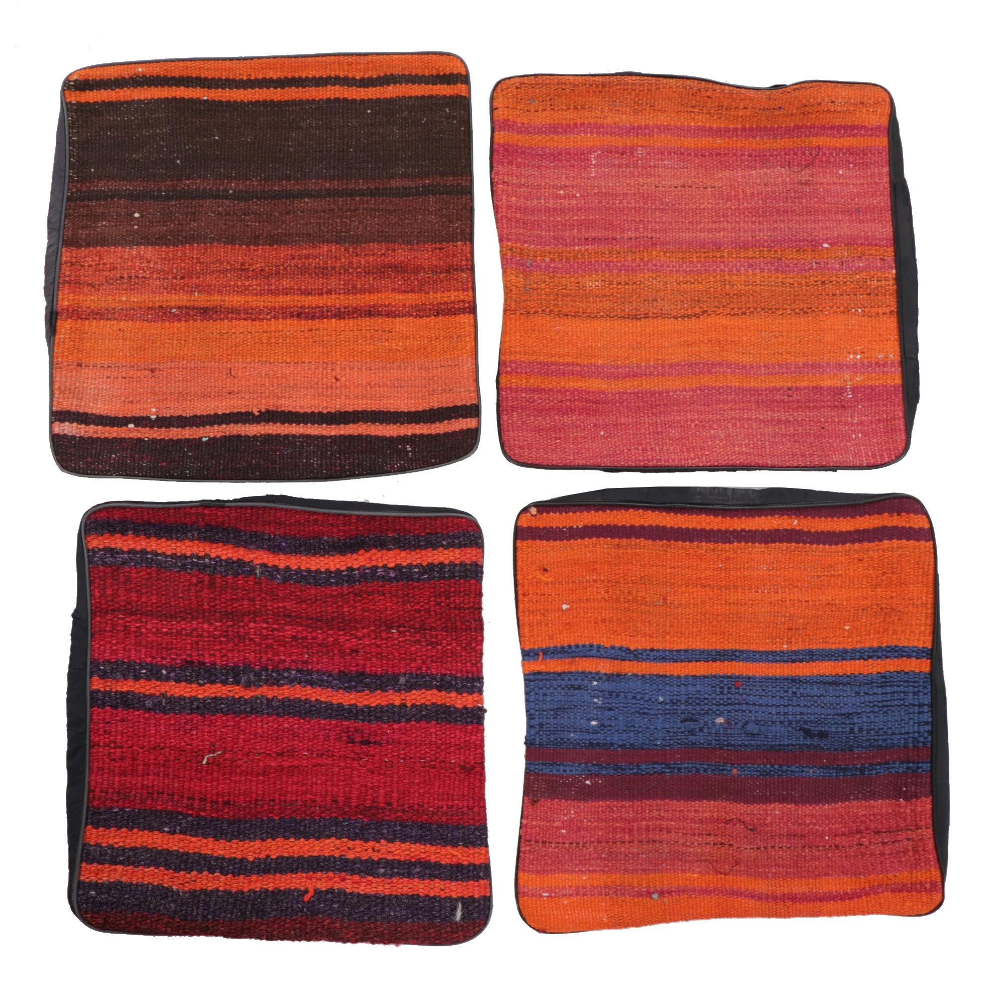 Handwoven Kilim Face Throw Pillow Covers