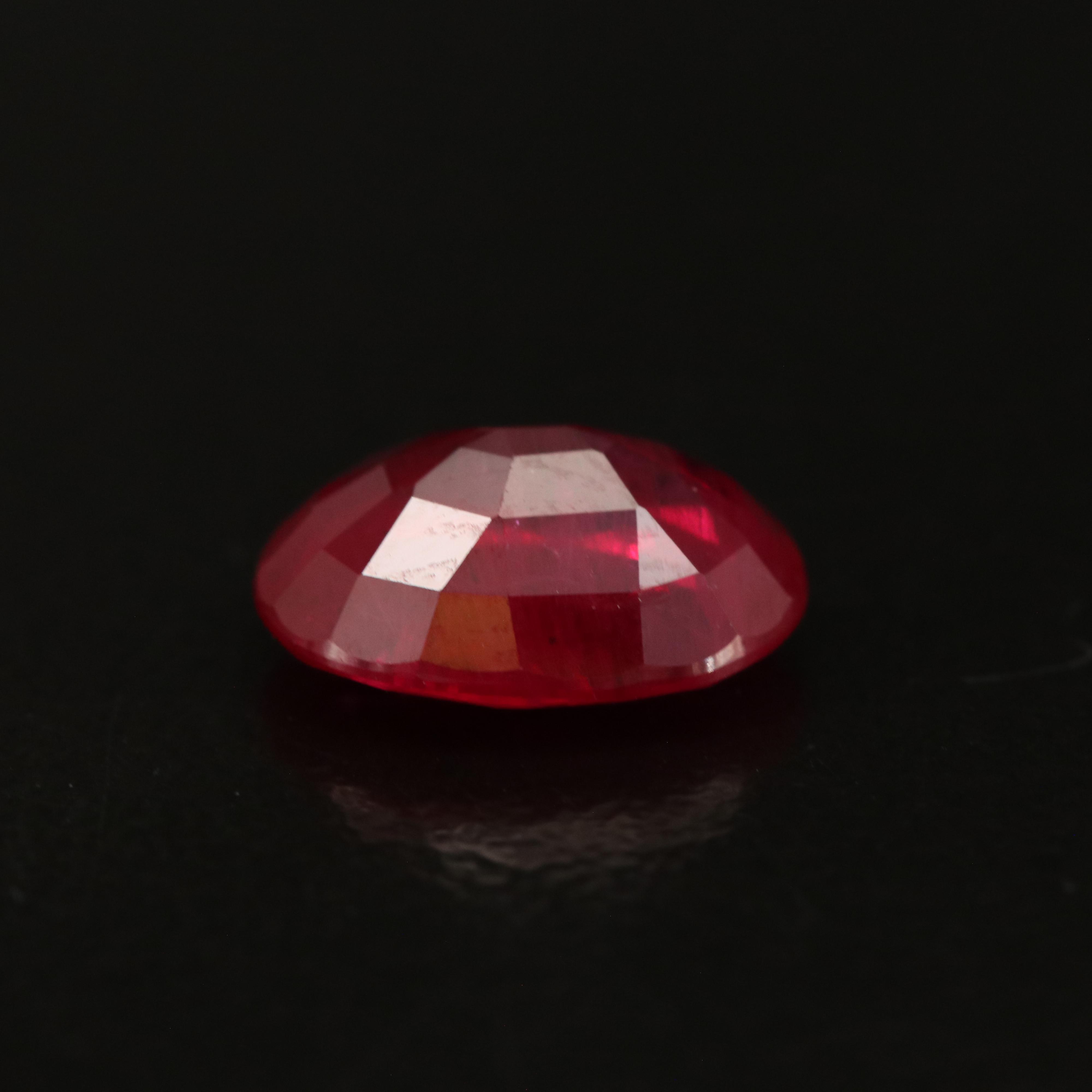 Loose Oval Faceted Filled Corundum