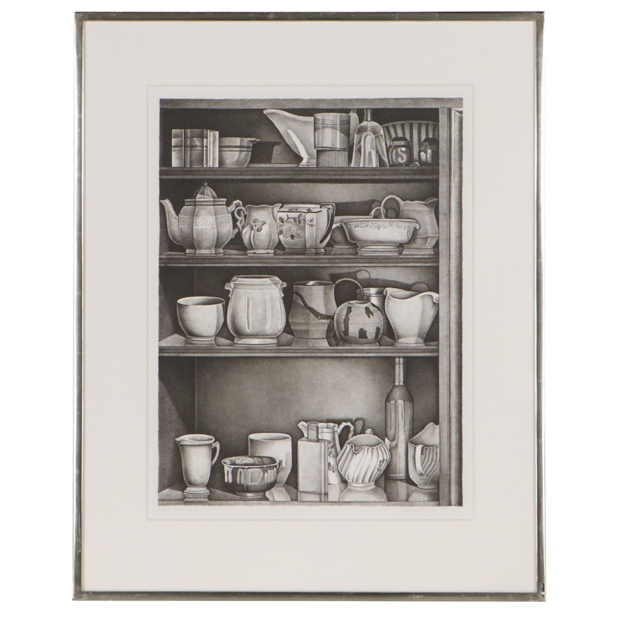 Laura J. Shechter Lithograph "28 Objects," 1978