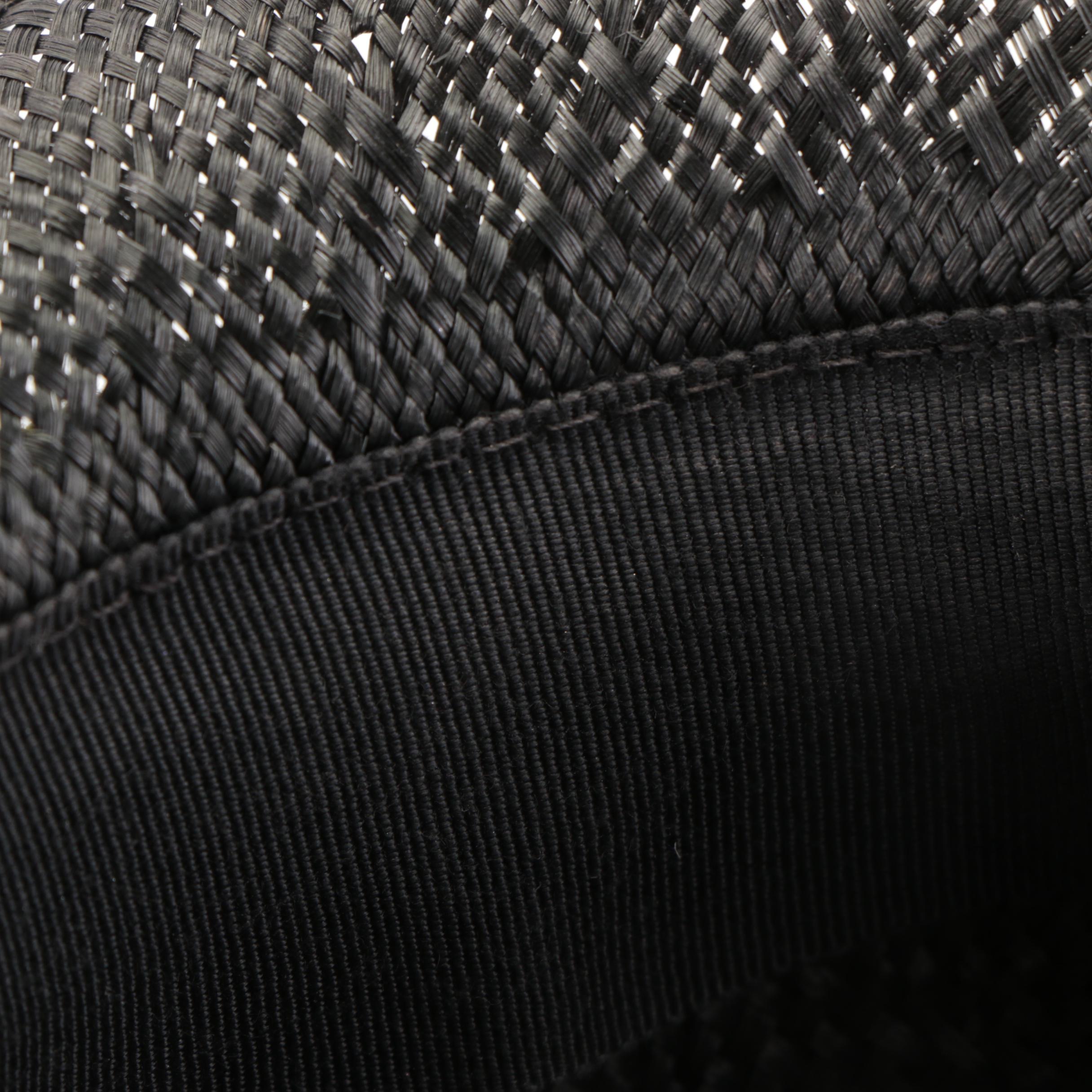 Cha-Cha's House of Ill Repute Woven Straw Top Hat with Embroidered Band